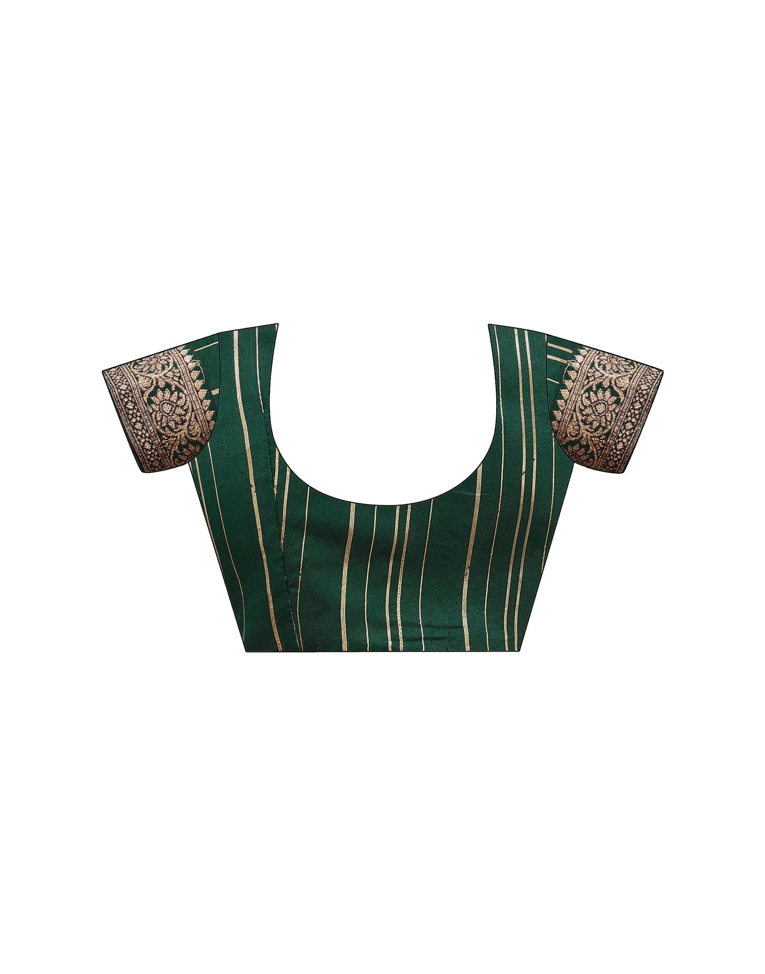 Dark Green Georgette Stone Work Embellished Saree