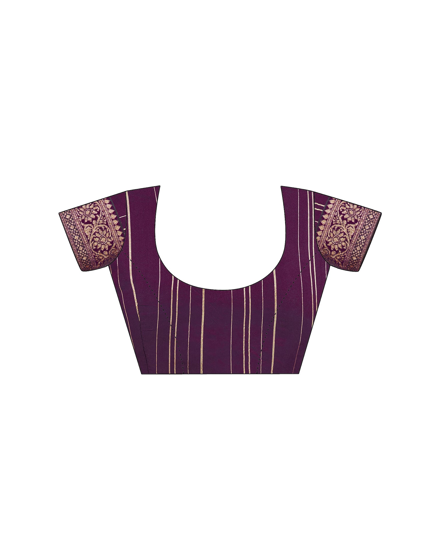 Dark Purple Georgette Stone Work Embellished Saree