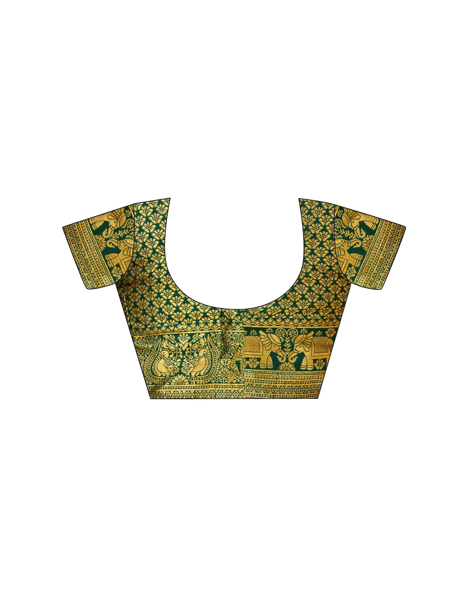 Light Mint Green Silk Woven Patola Saree