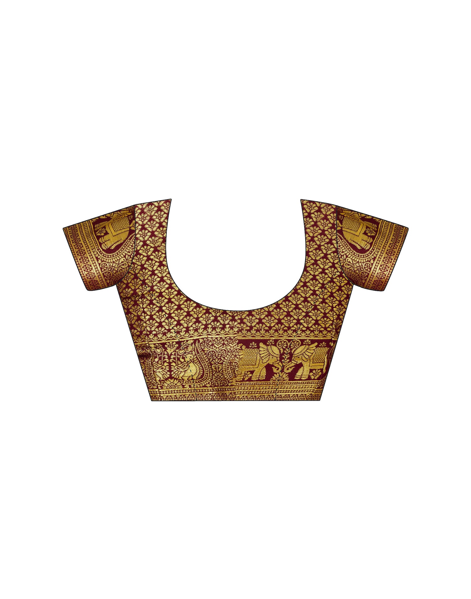 Dark Green Silk Woven Patola Saree