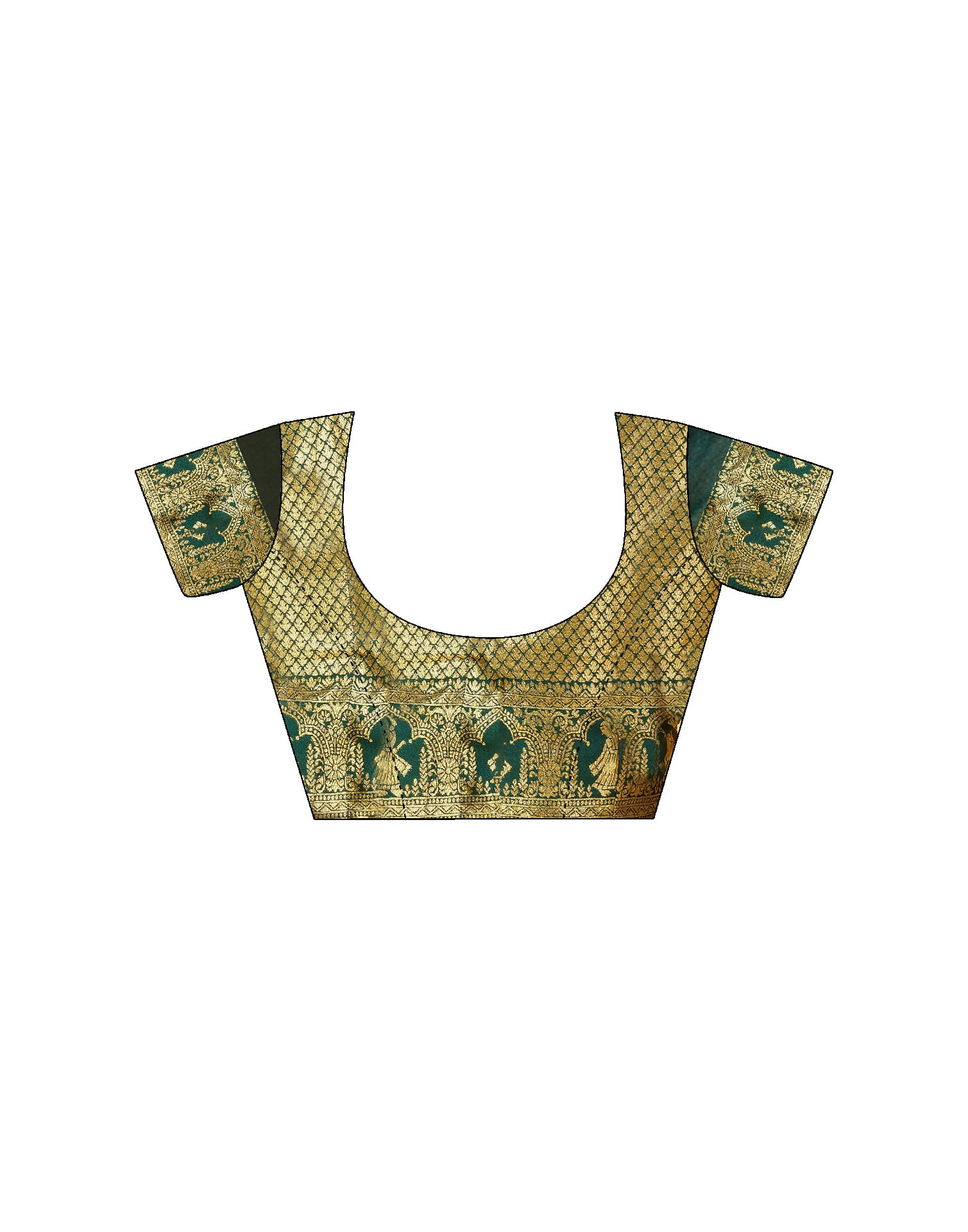 Yellow Silk Woven Baluchari Saree