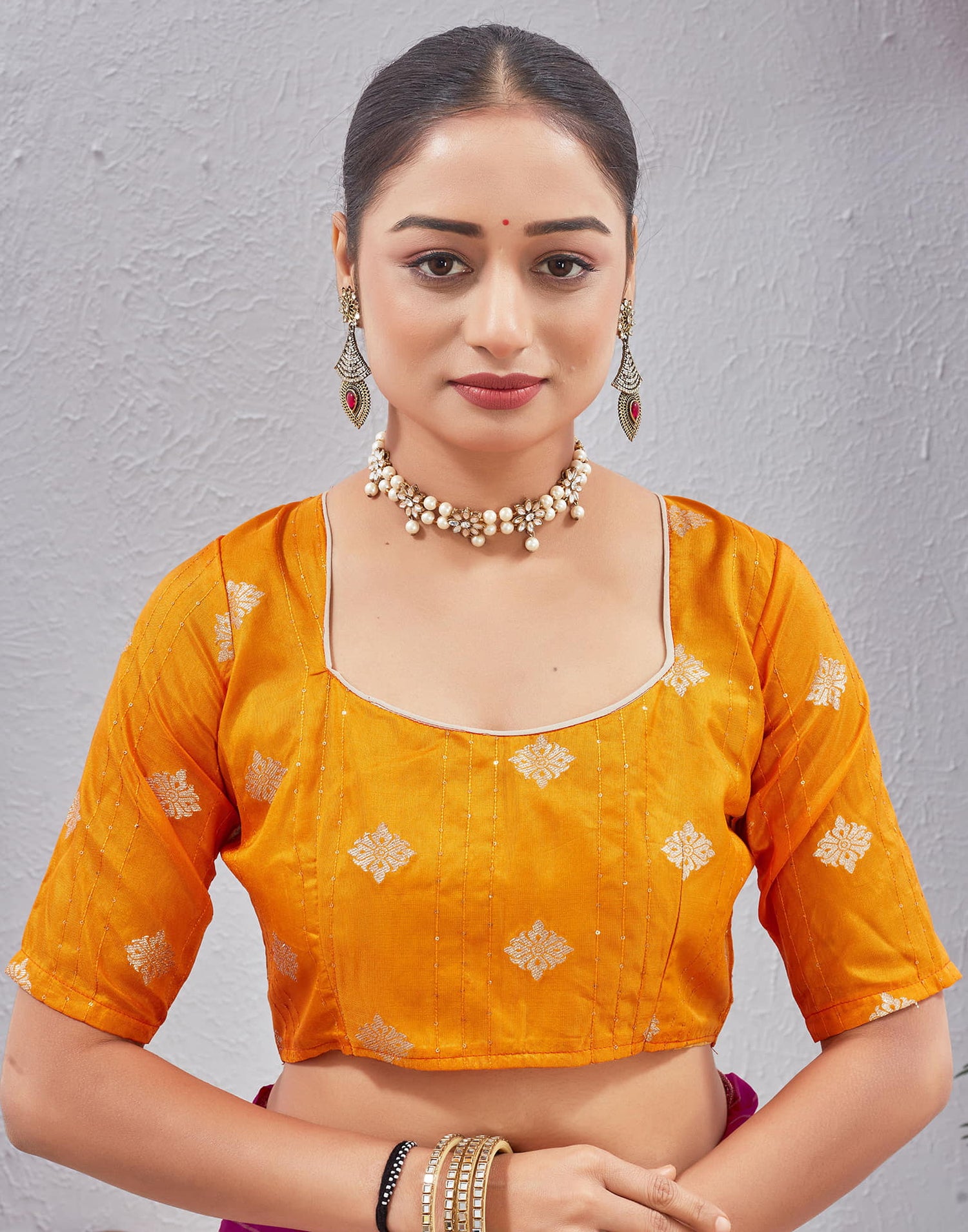 Rani Pink Silk Woven Saree