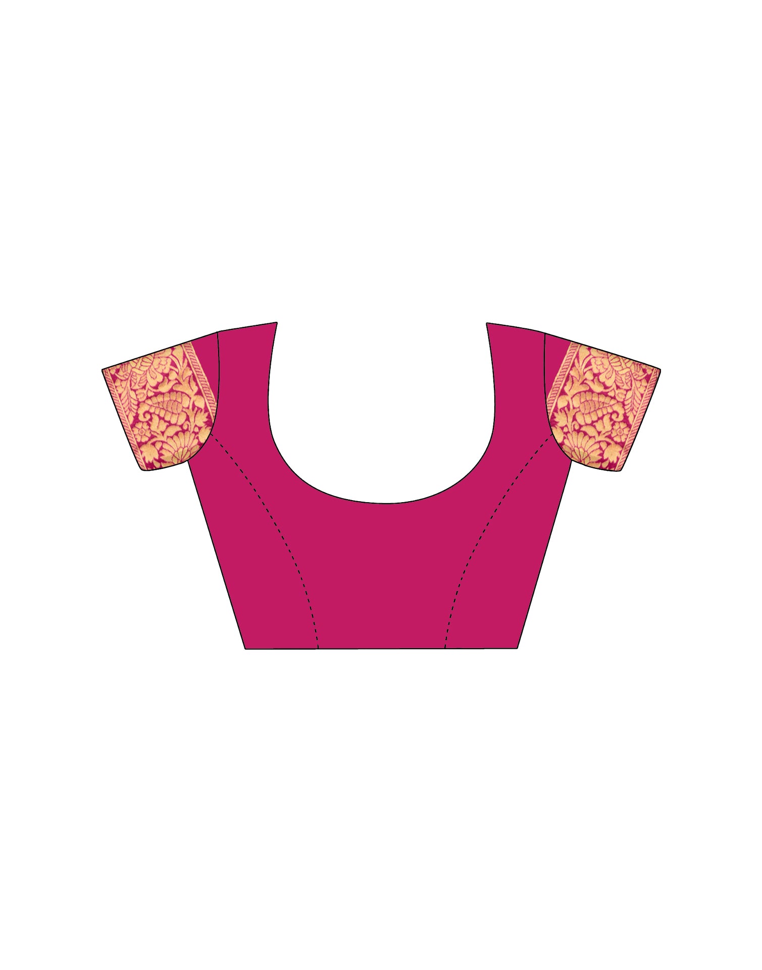 Rani Pink Silk Woven Banarasi Saree