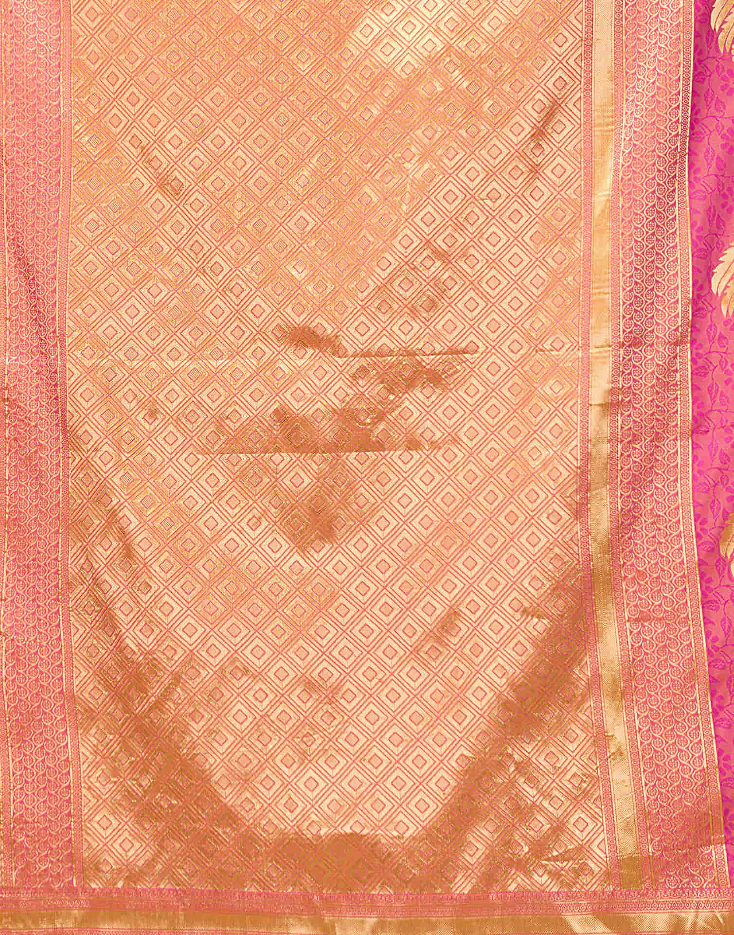 Pink Silk Woven Kanjivaram Saree