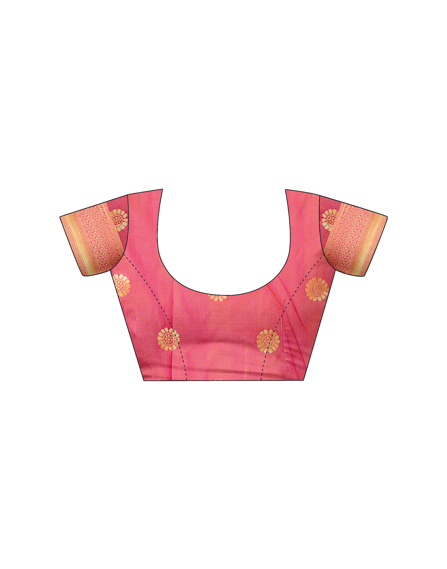 Pink Silk Woven Kanjivaram Saree