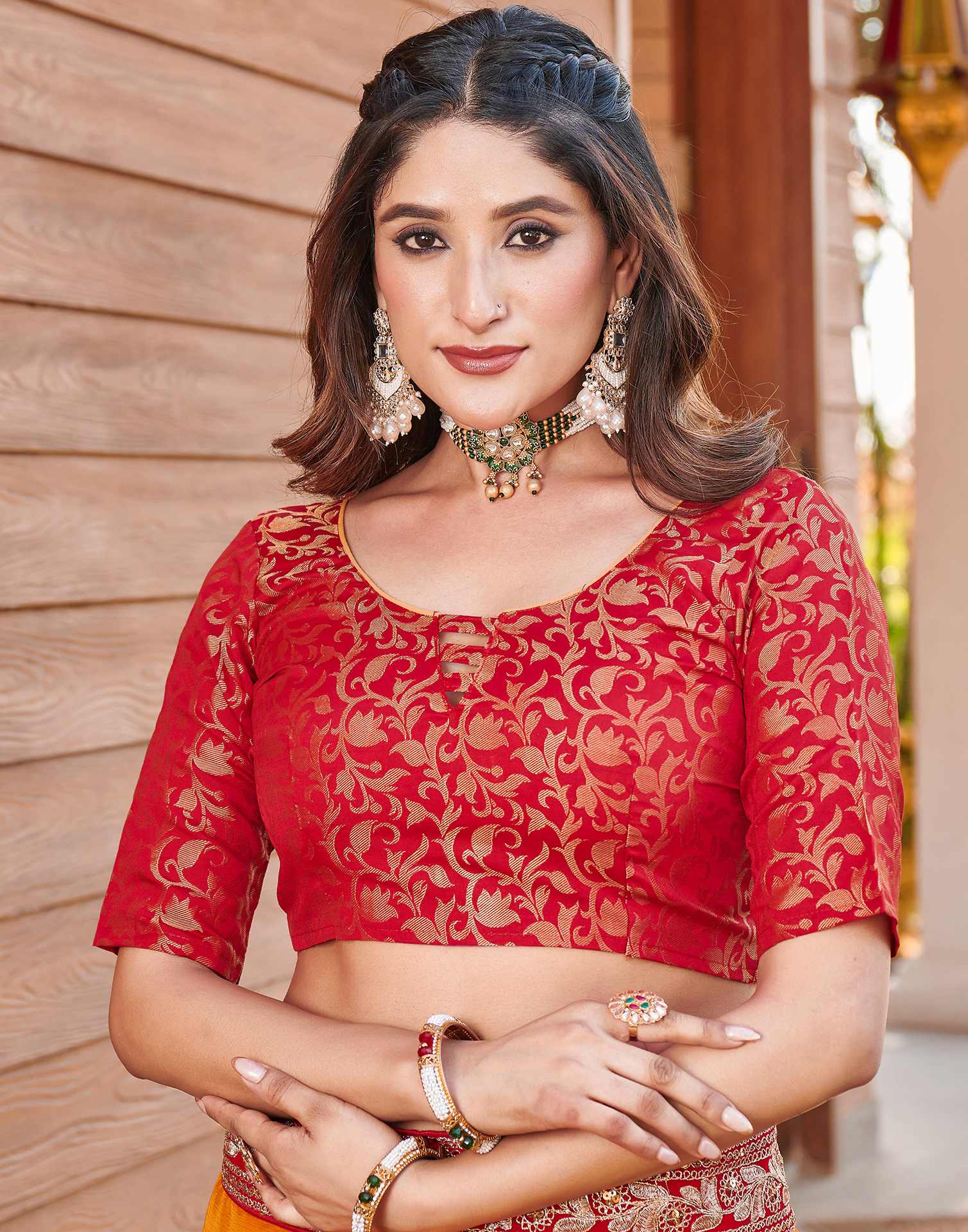 Turmeric Yellow Chiffon Sequence Embroidery Lace Solid Saree