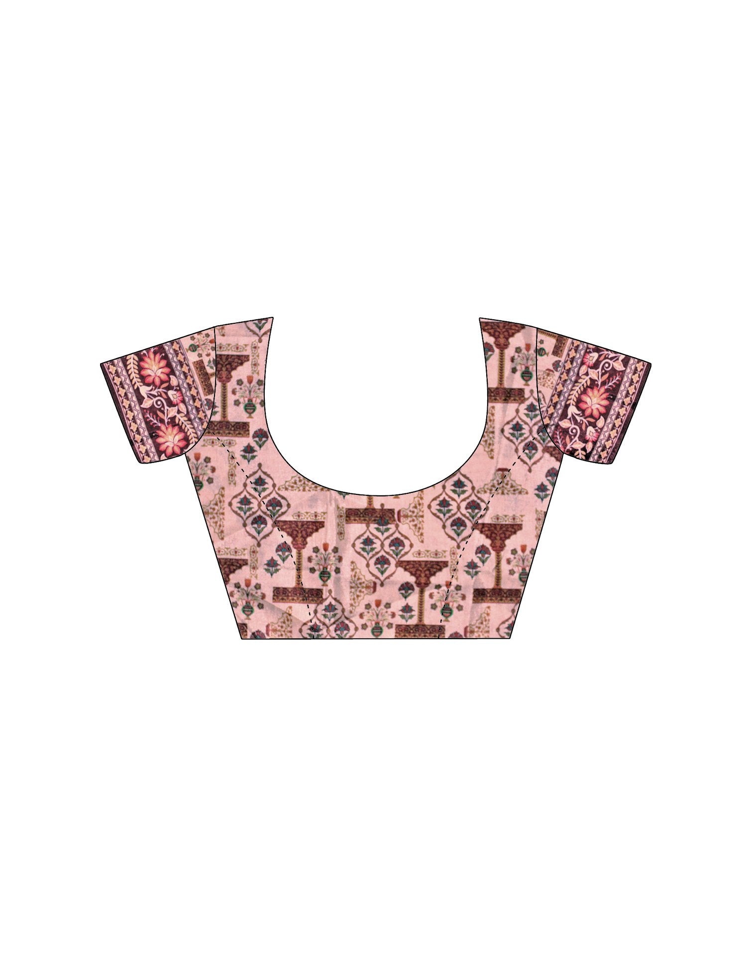 Chestnut Brown Chiffon Woven Solid Saree