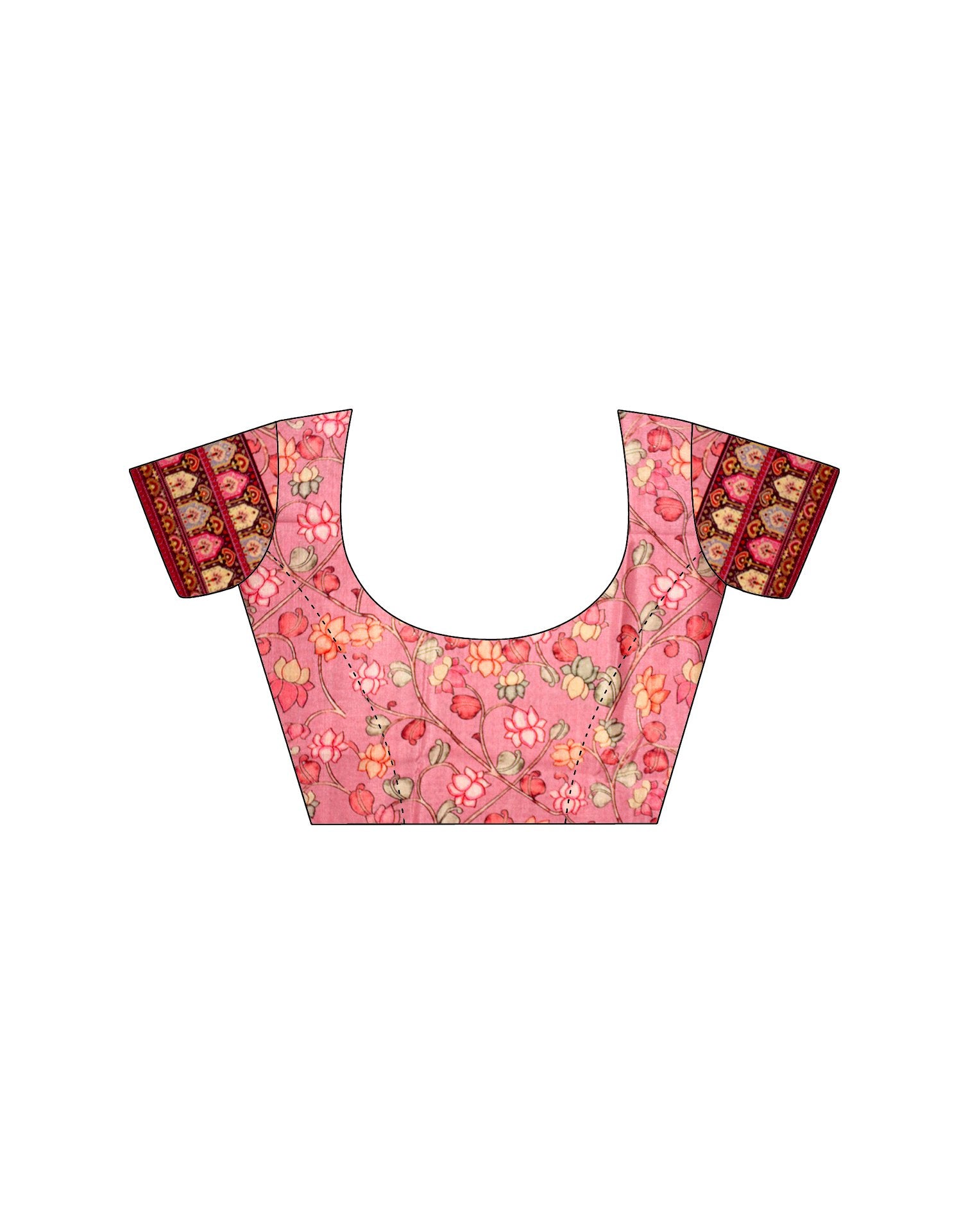 Light Pink Chiffon Woven Solid Saree