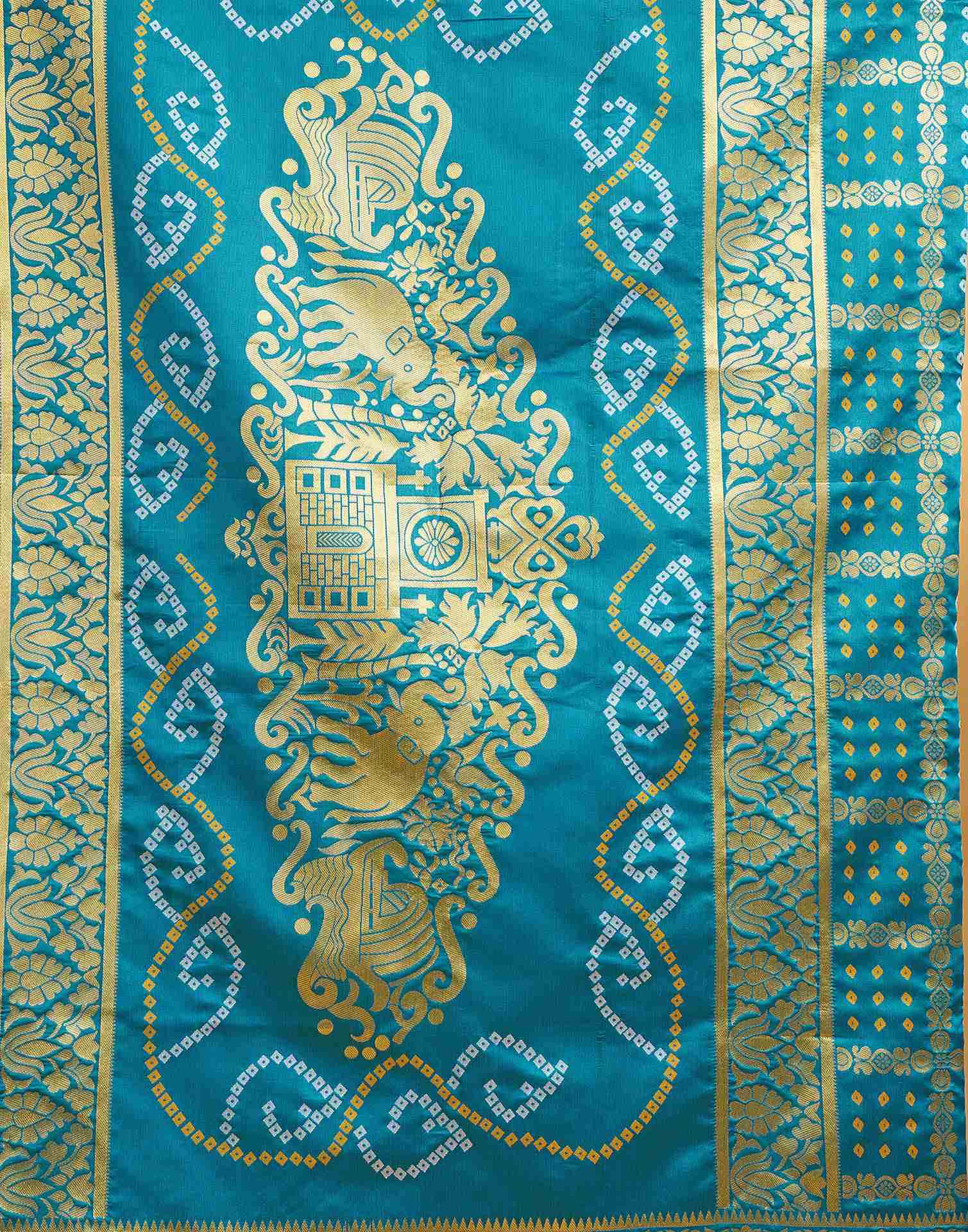 Blue Silk Woven Banarasi Saree