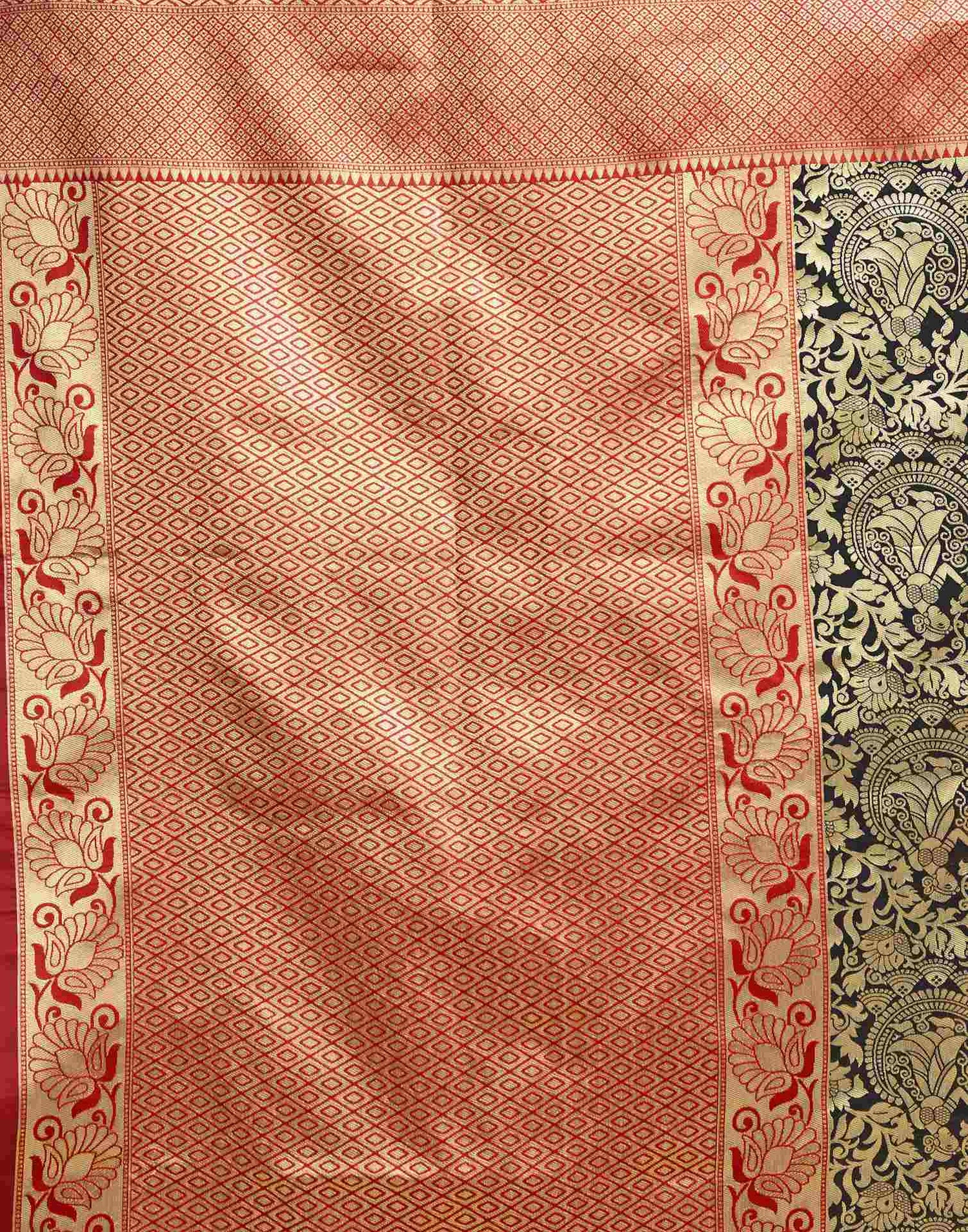 Black Silk Woven Banarasi Saree