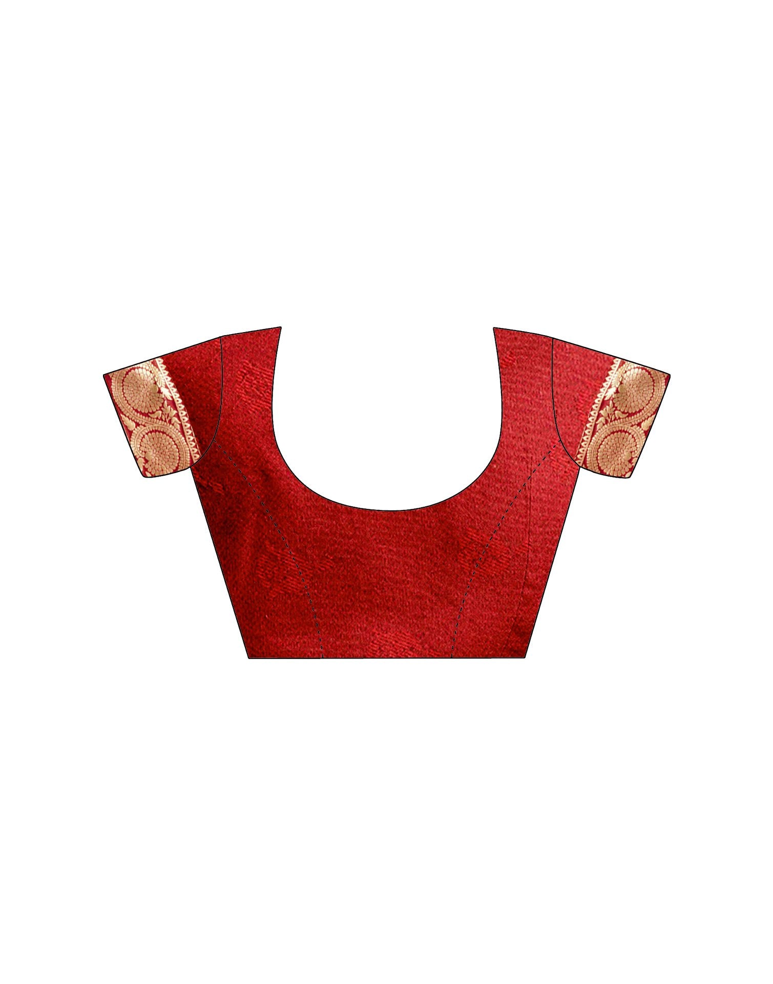 Red Silk Woven Banarasi Saree