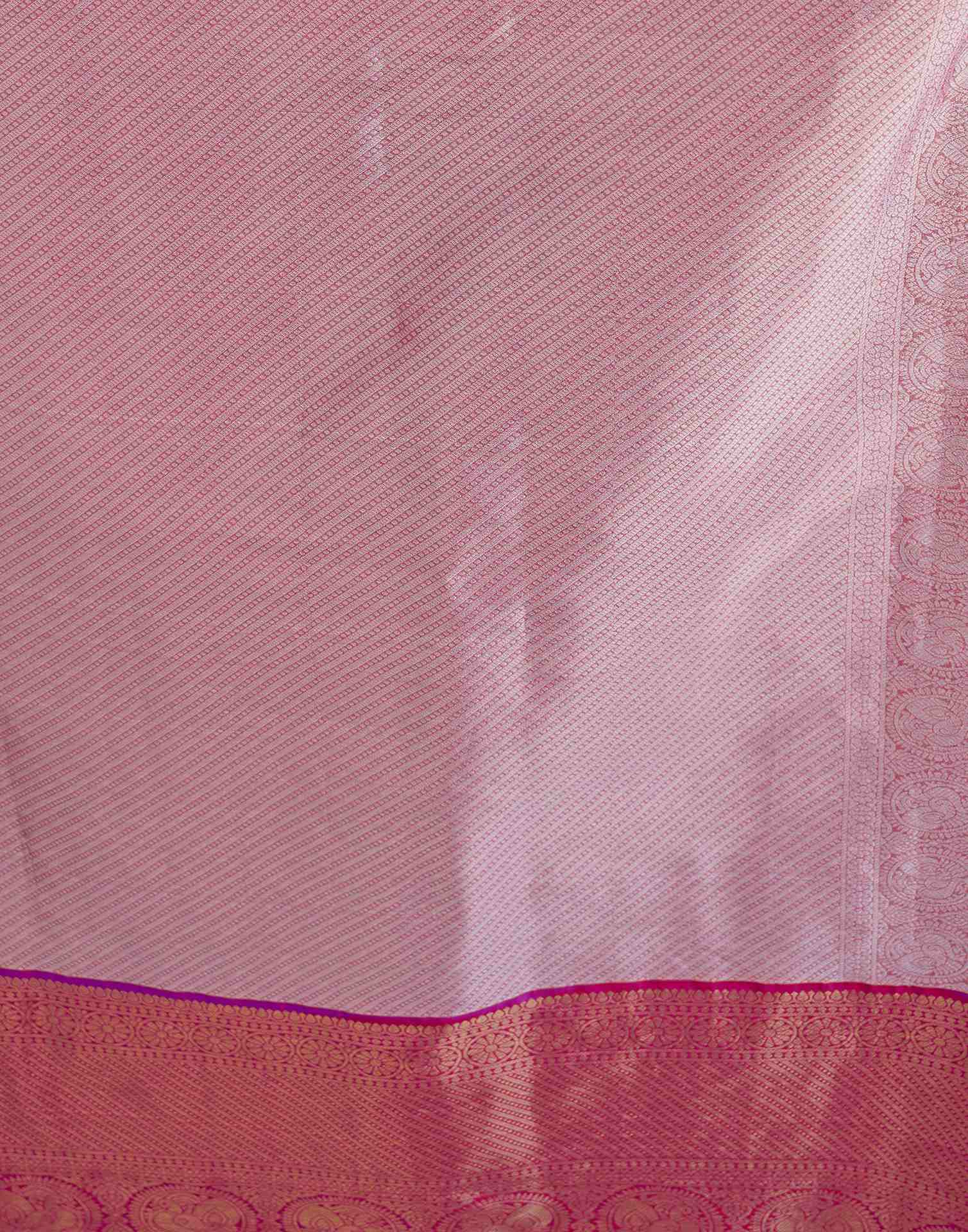 Pink Silk Woven Kanjivaram Saree