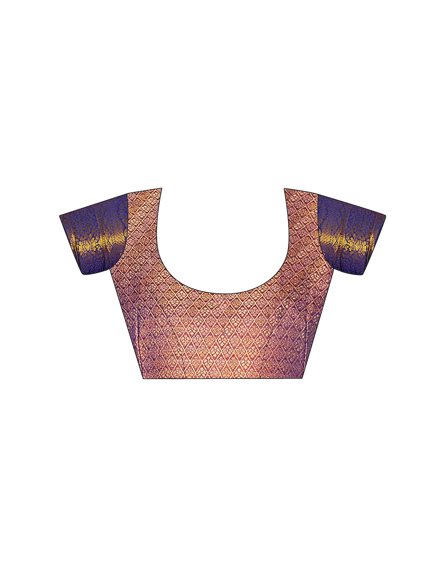 Maroon Silk Woven Kanjivaram Saree