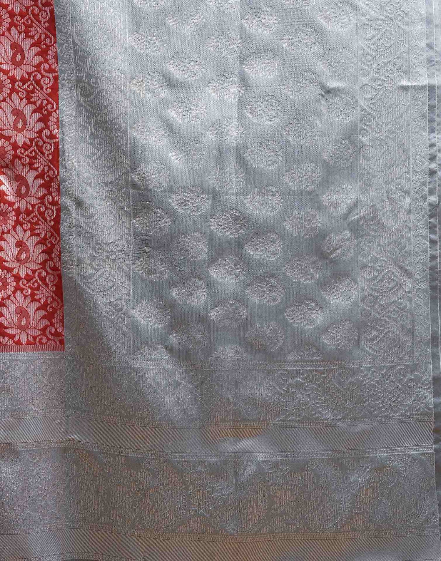 Red Silk Woven Banarasi Saree