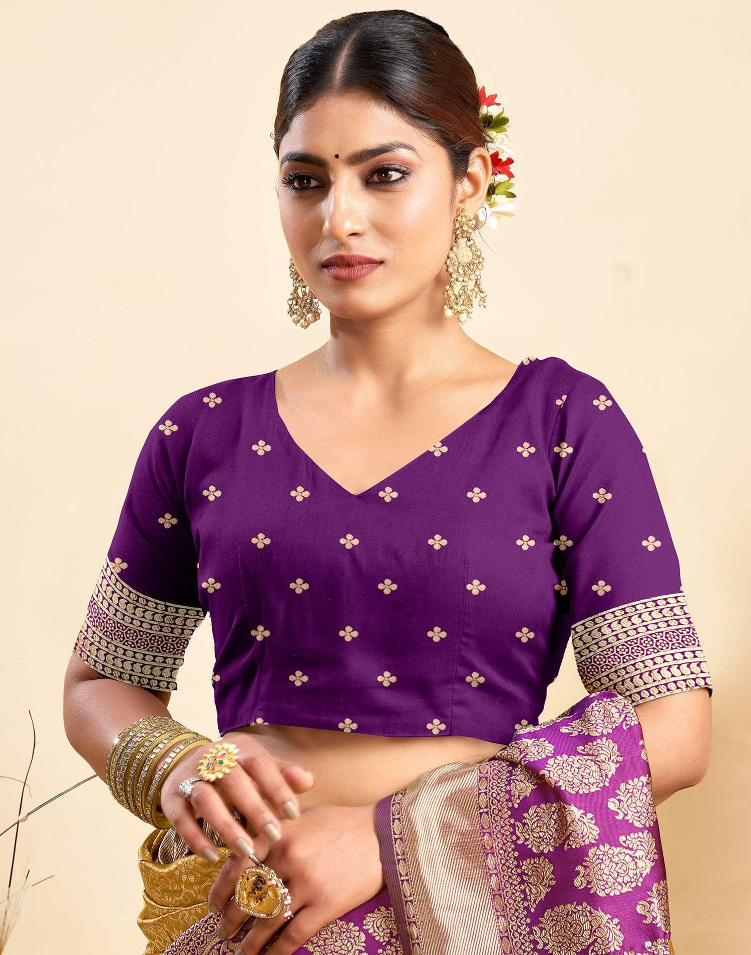 Turmeric Yellow Silk Woven Banarasi Saree