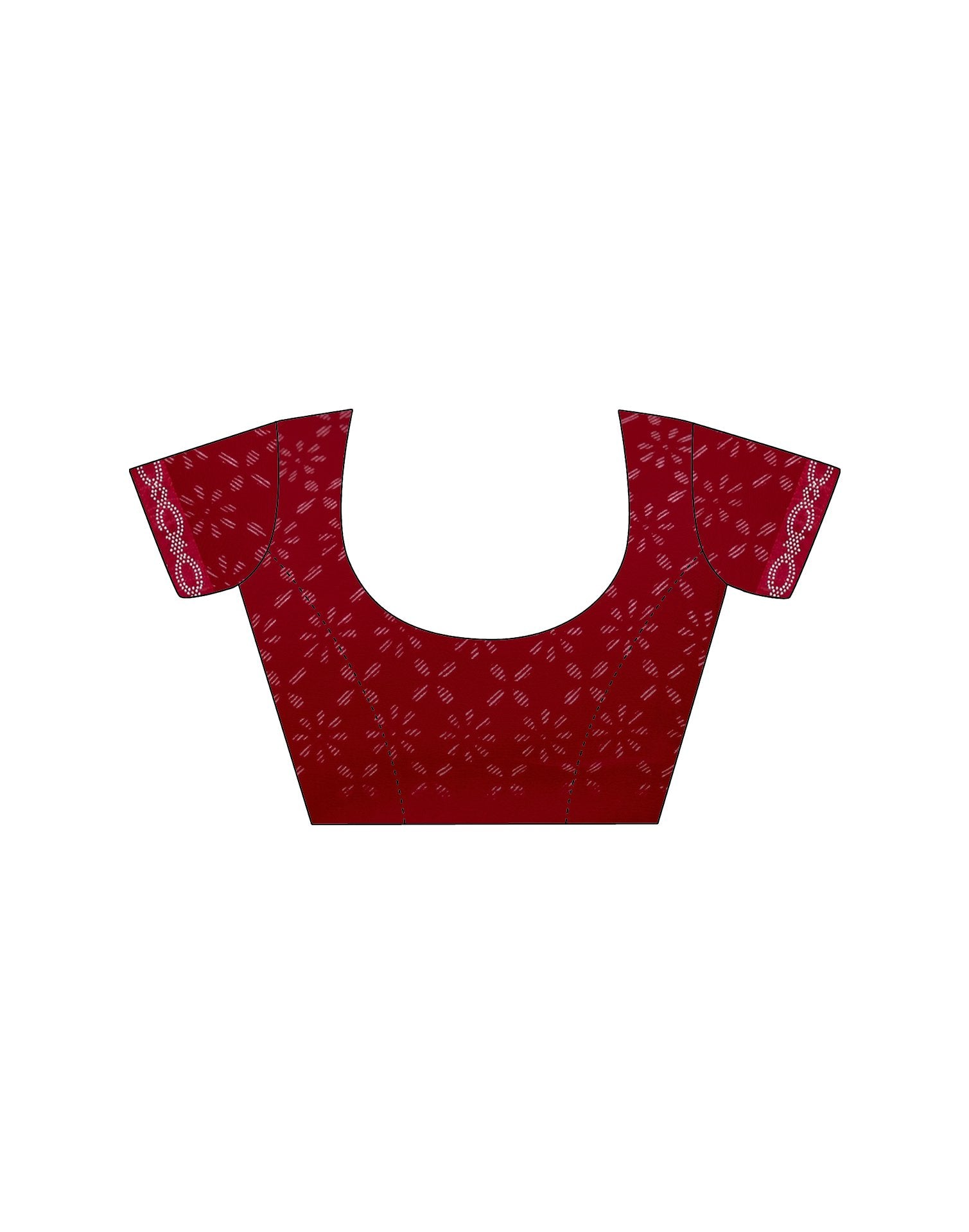 Red Georgette Stone Work Printed Saree