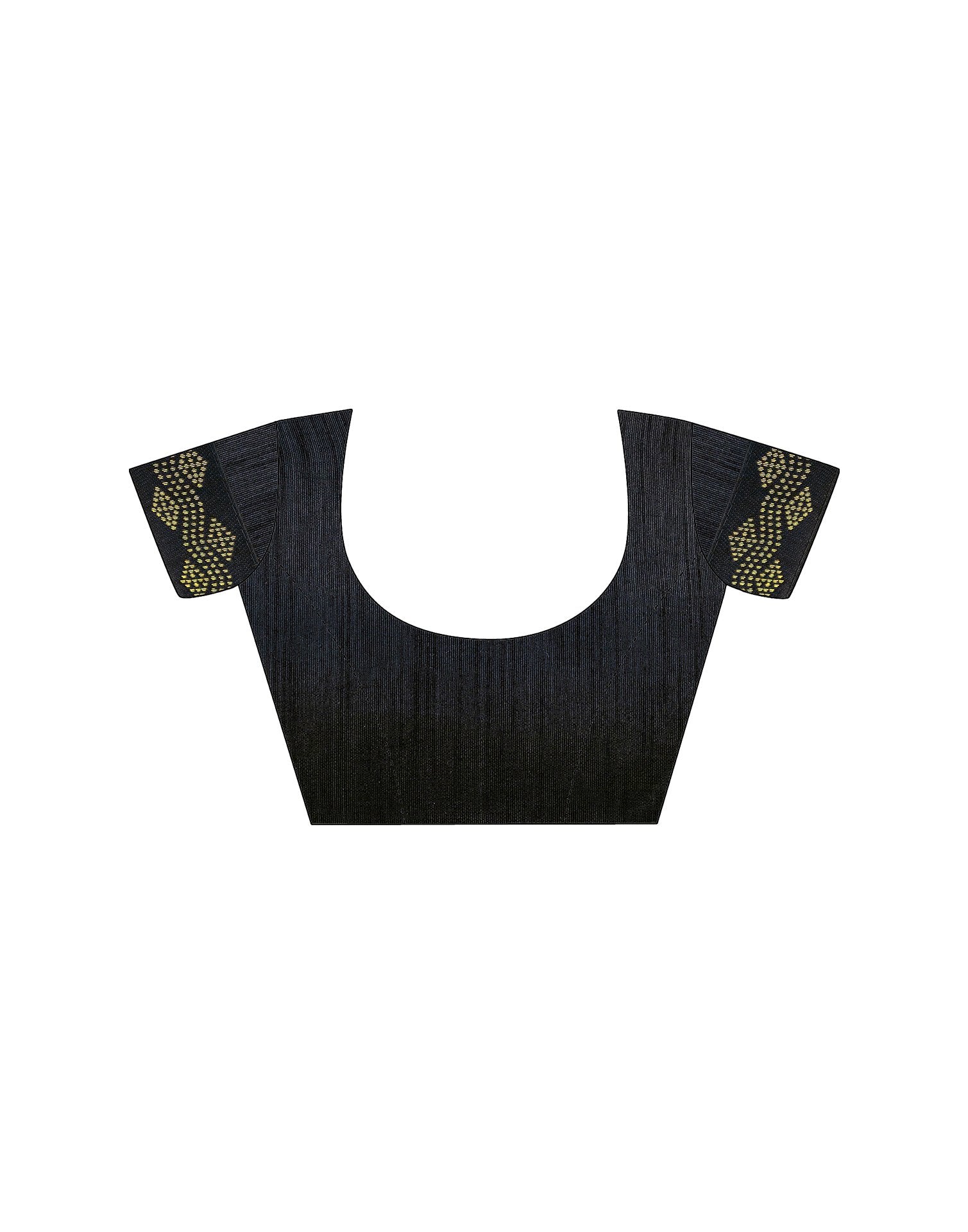 Black Georgette printed Saree