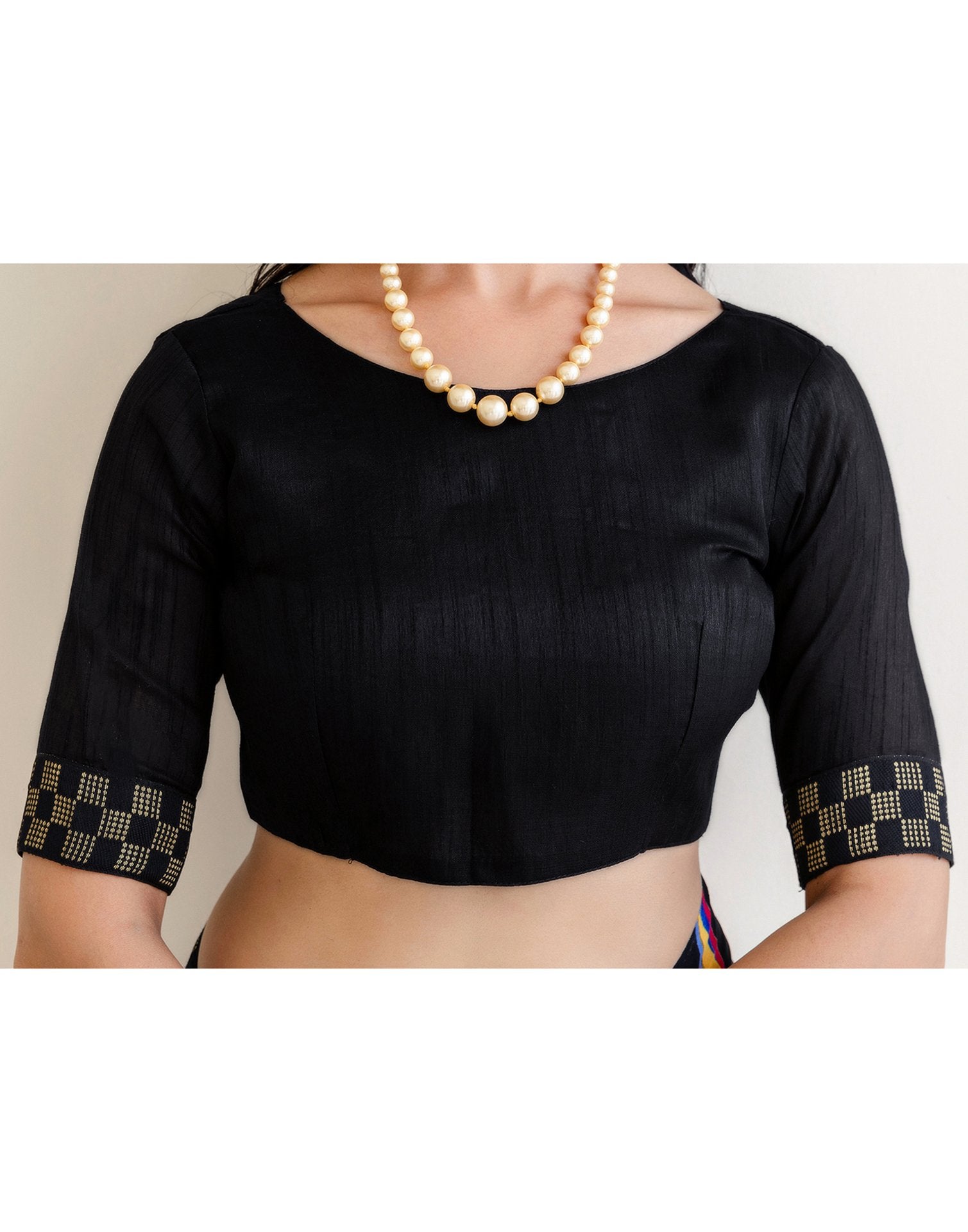 Black Georgette printed Saree