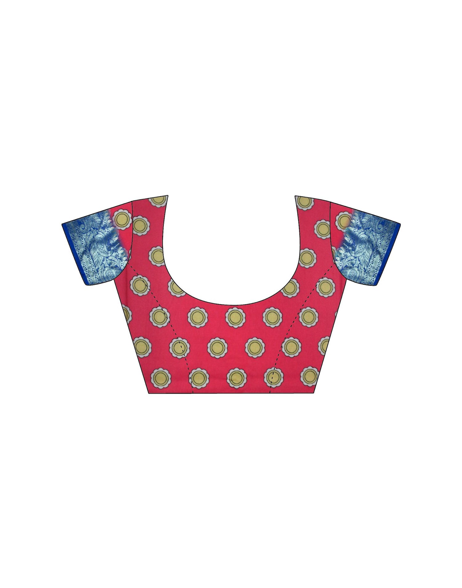 Light Beige Tussar Silk Printed Kalamkari Saree