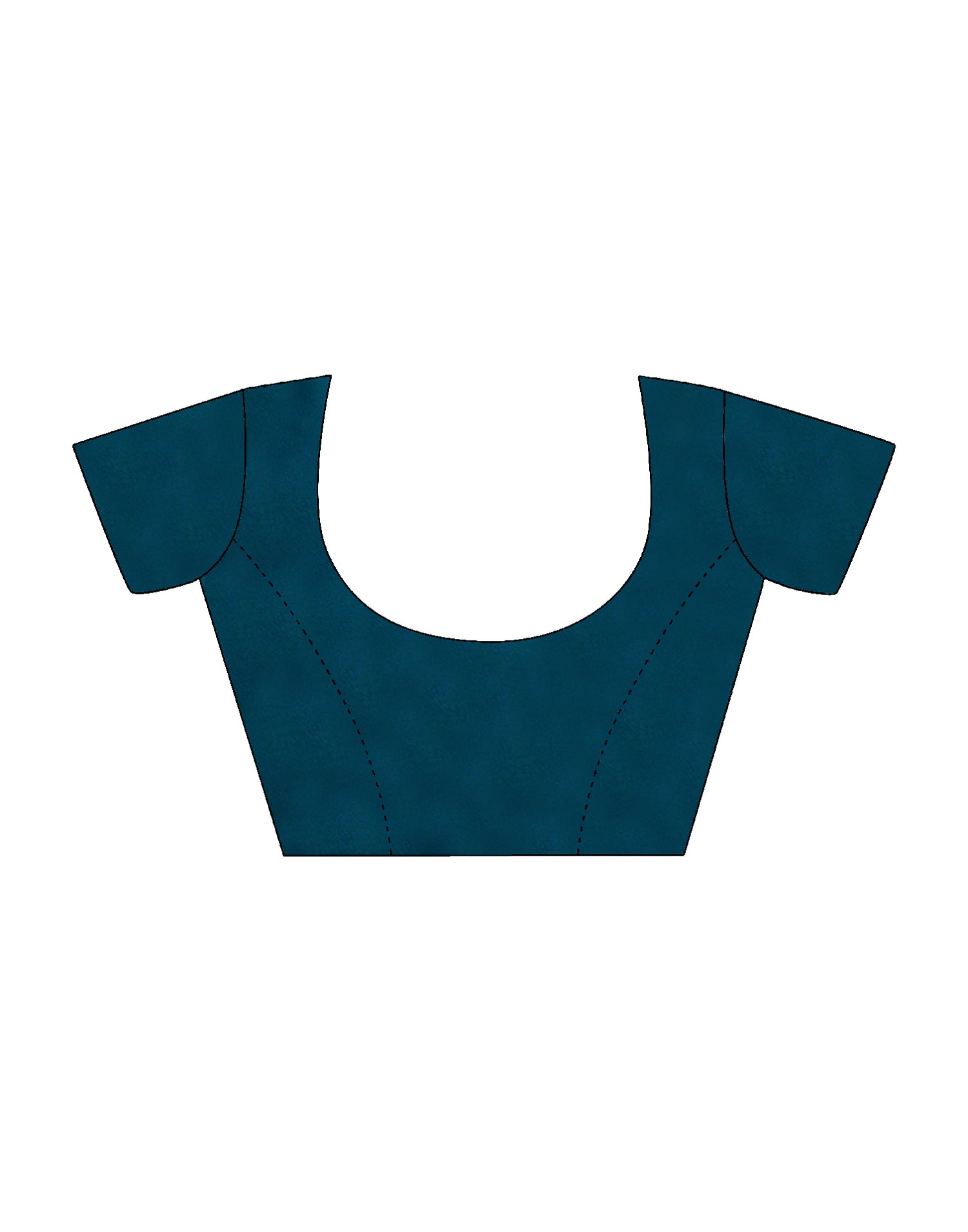 Rama Blue Georgette Stone Work Swarovski Saree