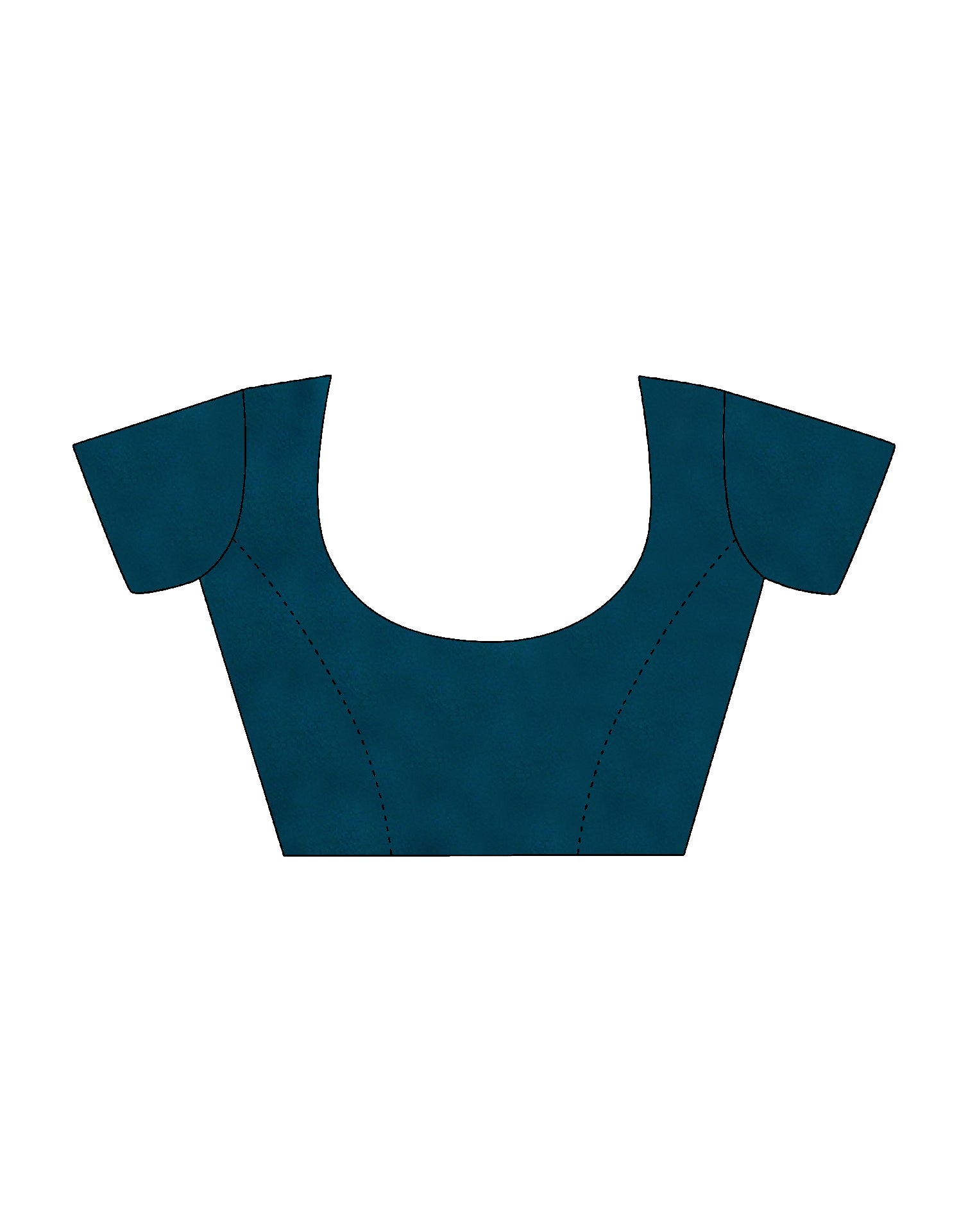 Rama Blue Georgette Stone Work Swarovski Saree