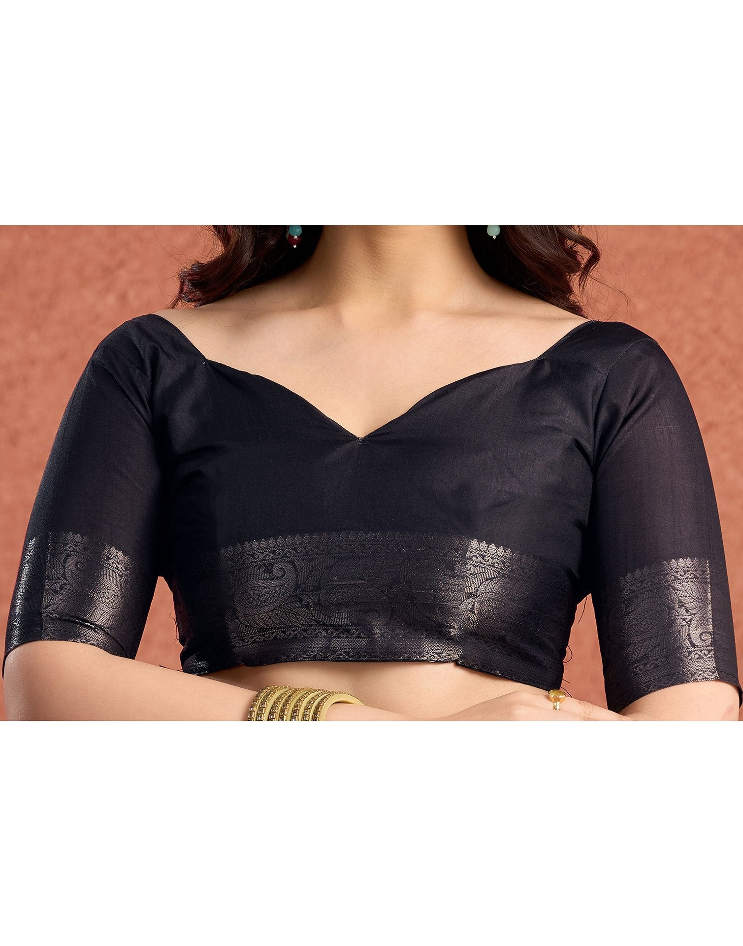 White Tussar Silk Printed Saree