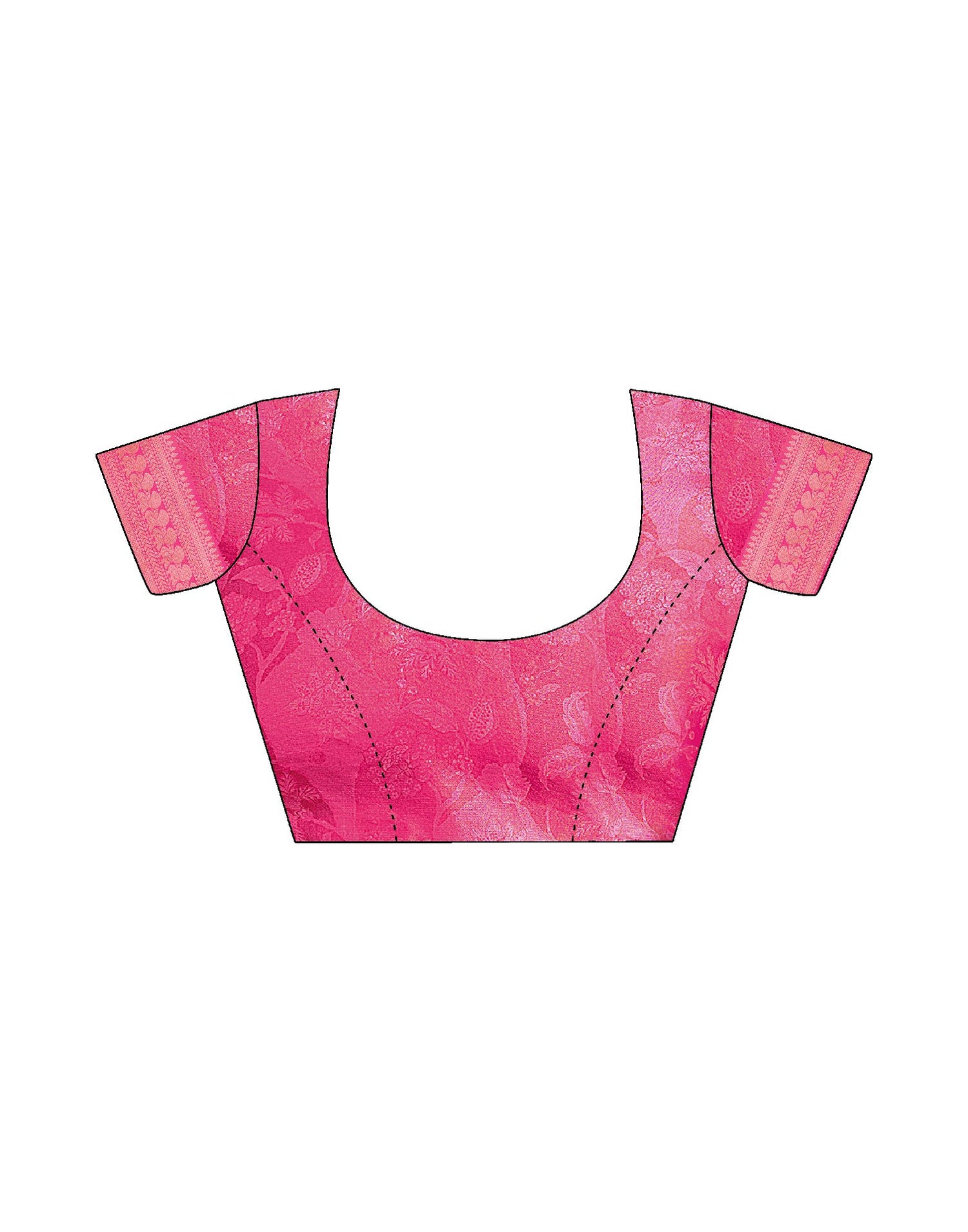 Pink Silk Printed Saree
