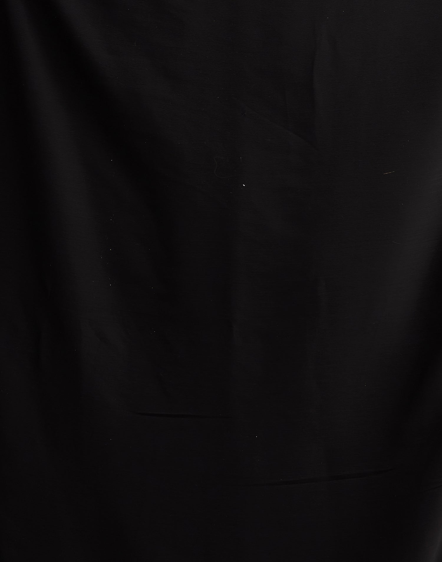 Black Georgette Lace Solid Saree