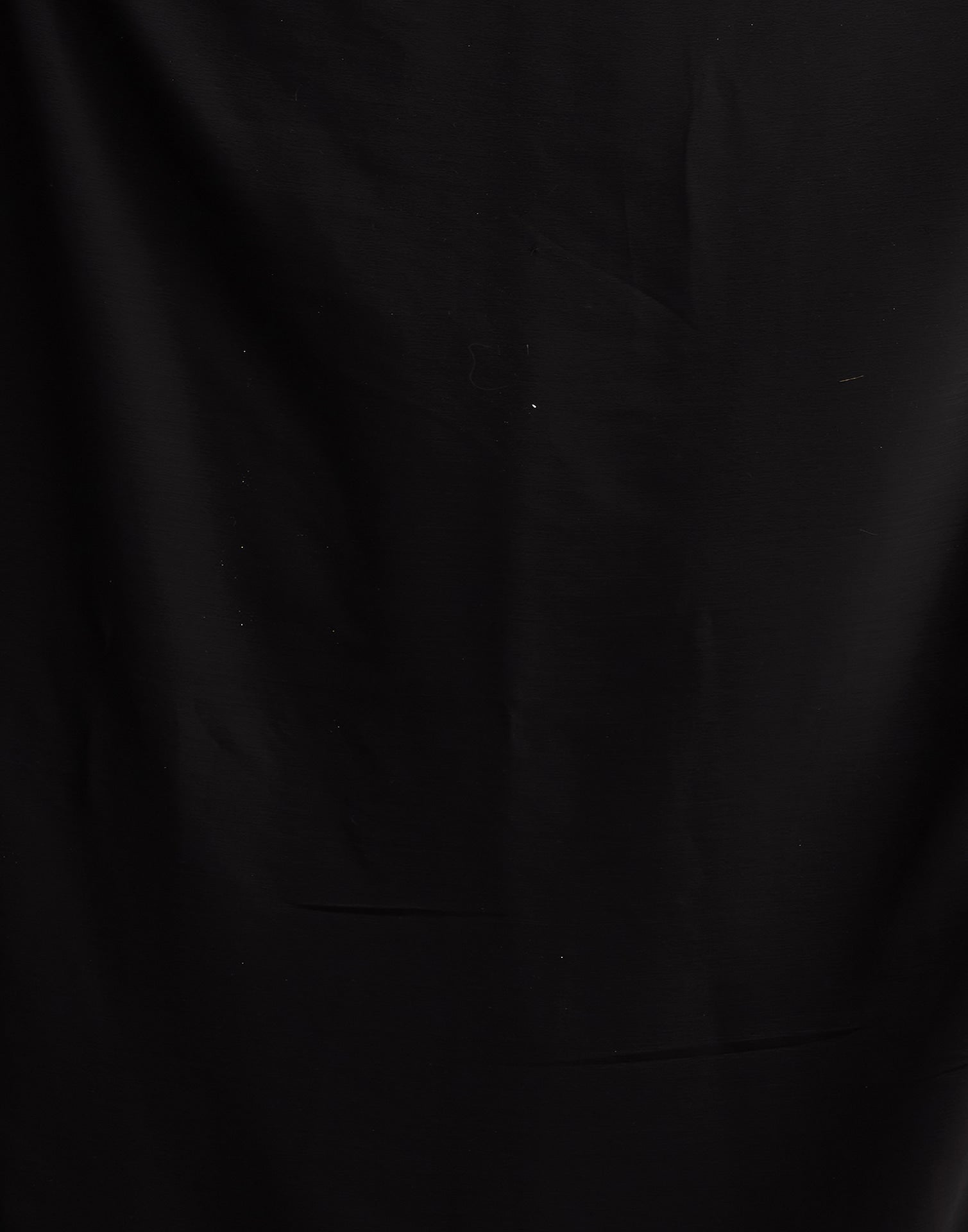 Black Georgette Lace Solid Saree