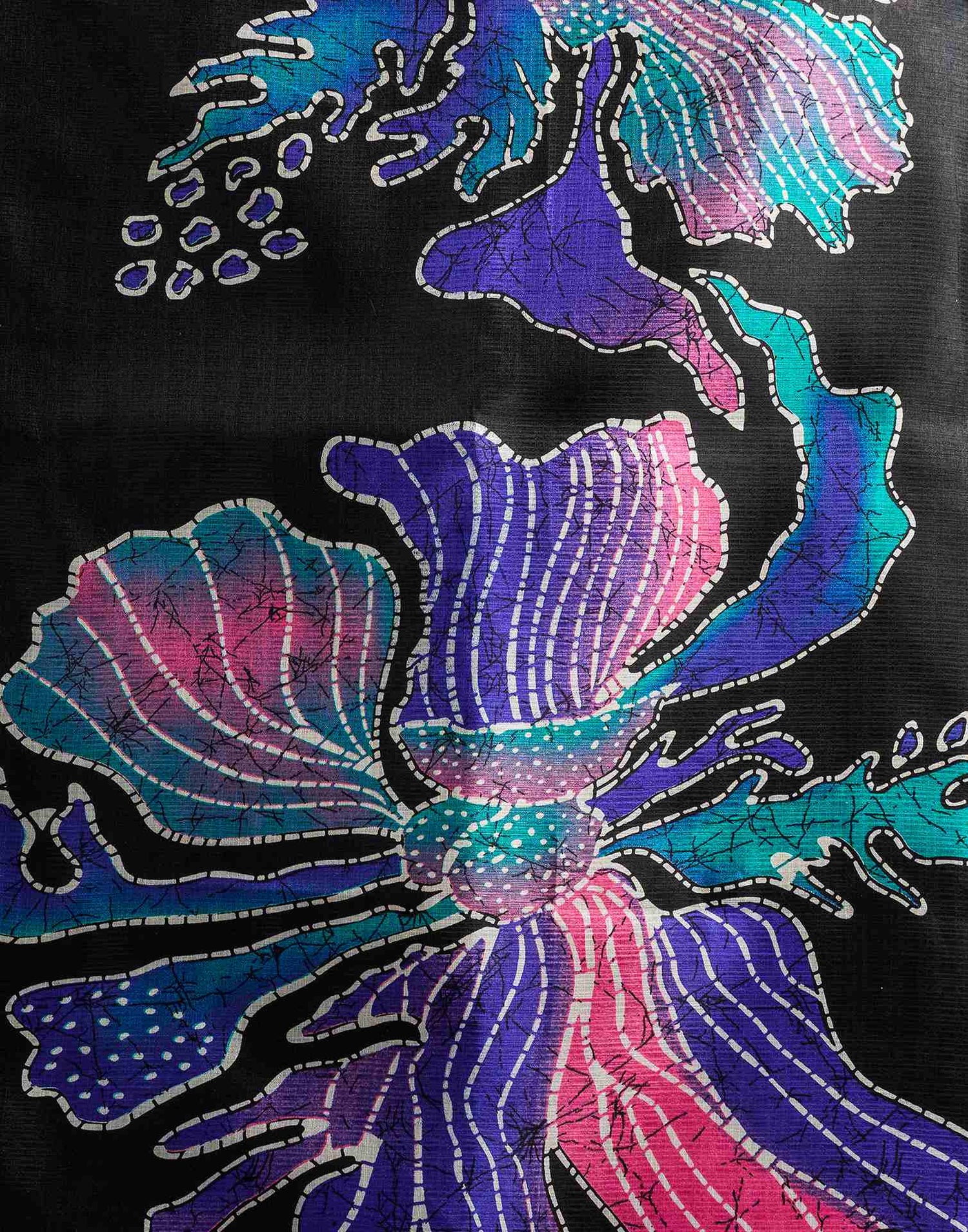 Black Vichitra Silk Printed Saree