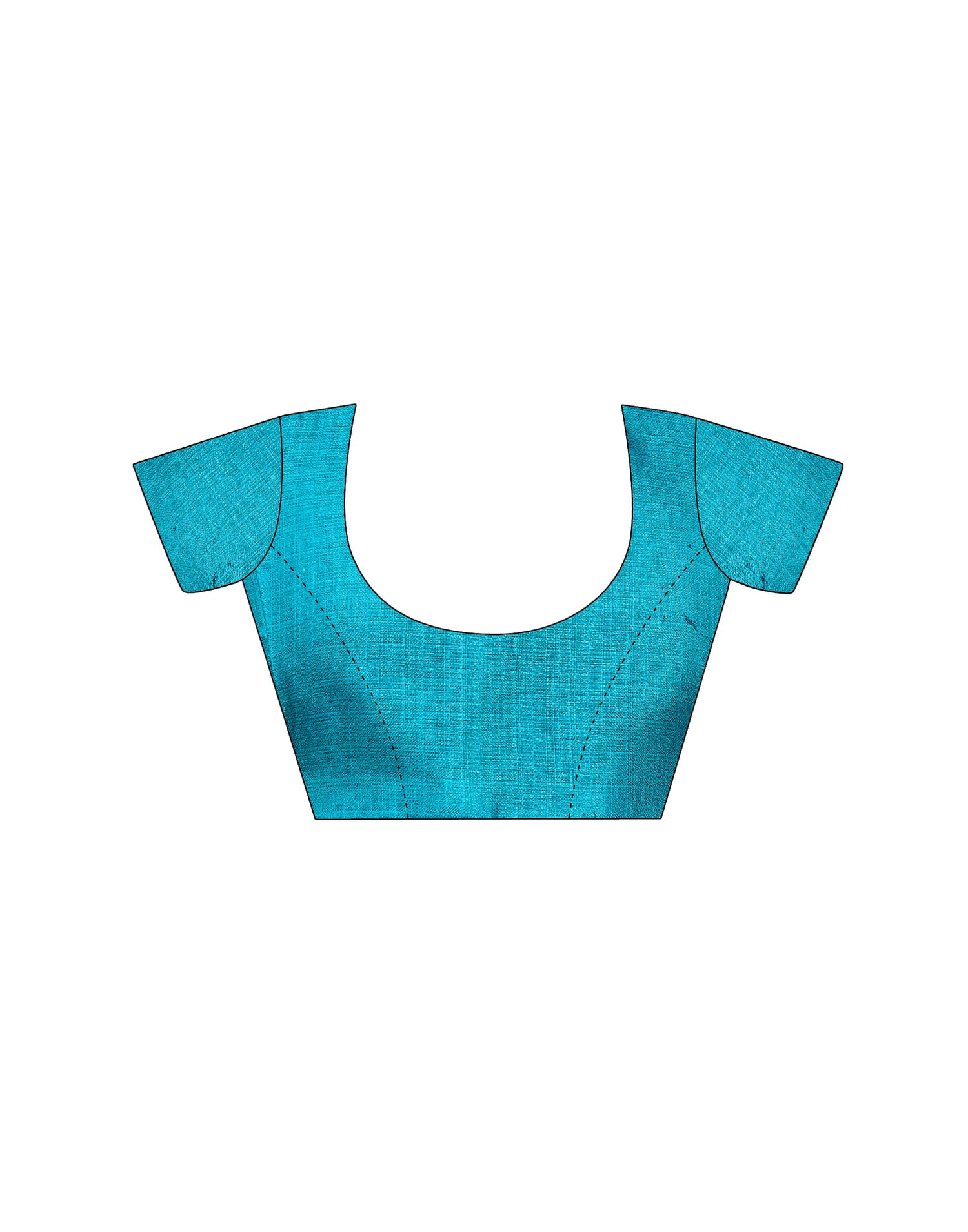 White Cotton Blend Printed Saree