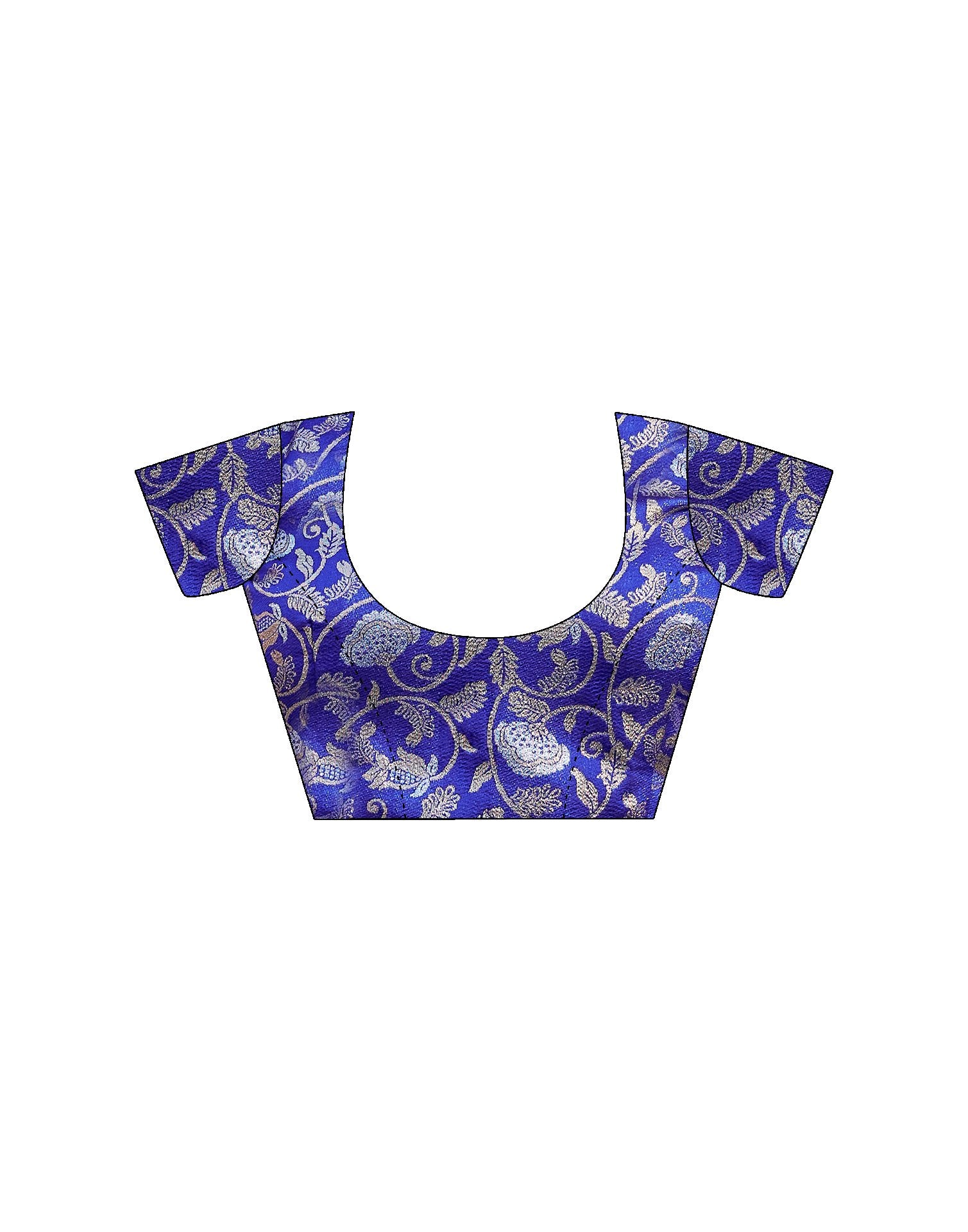 Dark Blue Georgette Printed Bandhani Saree