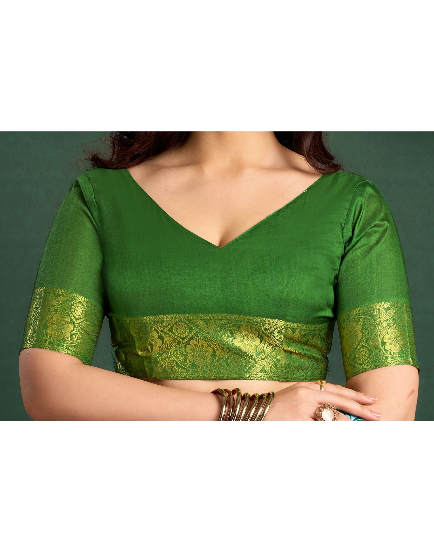 White Tussar Silk Printed Kalamkari Saree