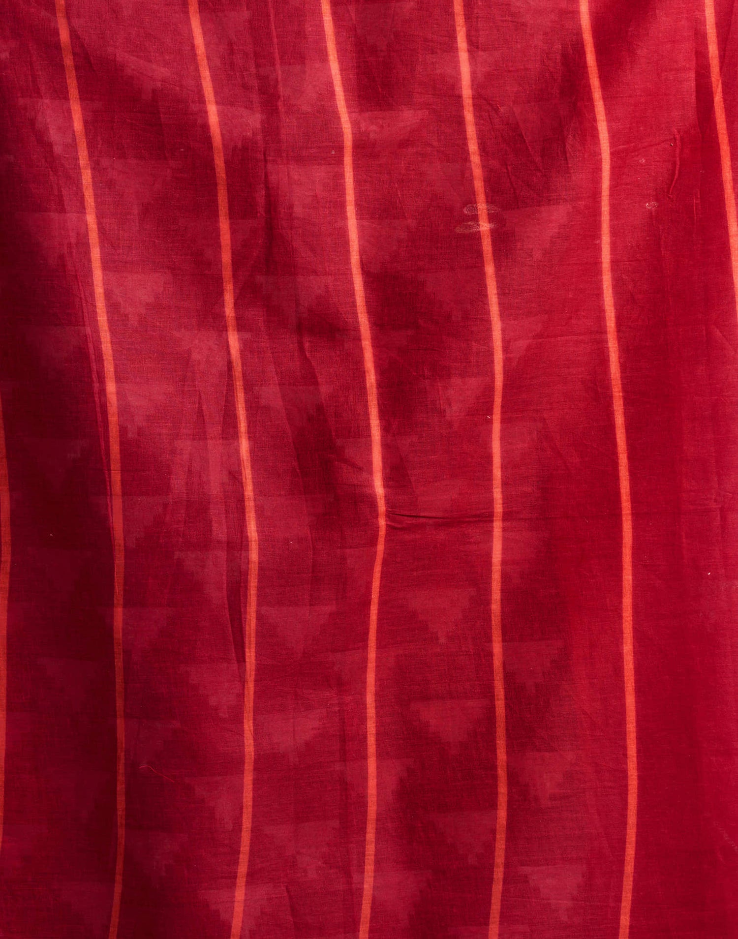 Red Cotton Printed Saree