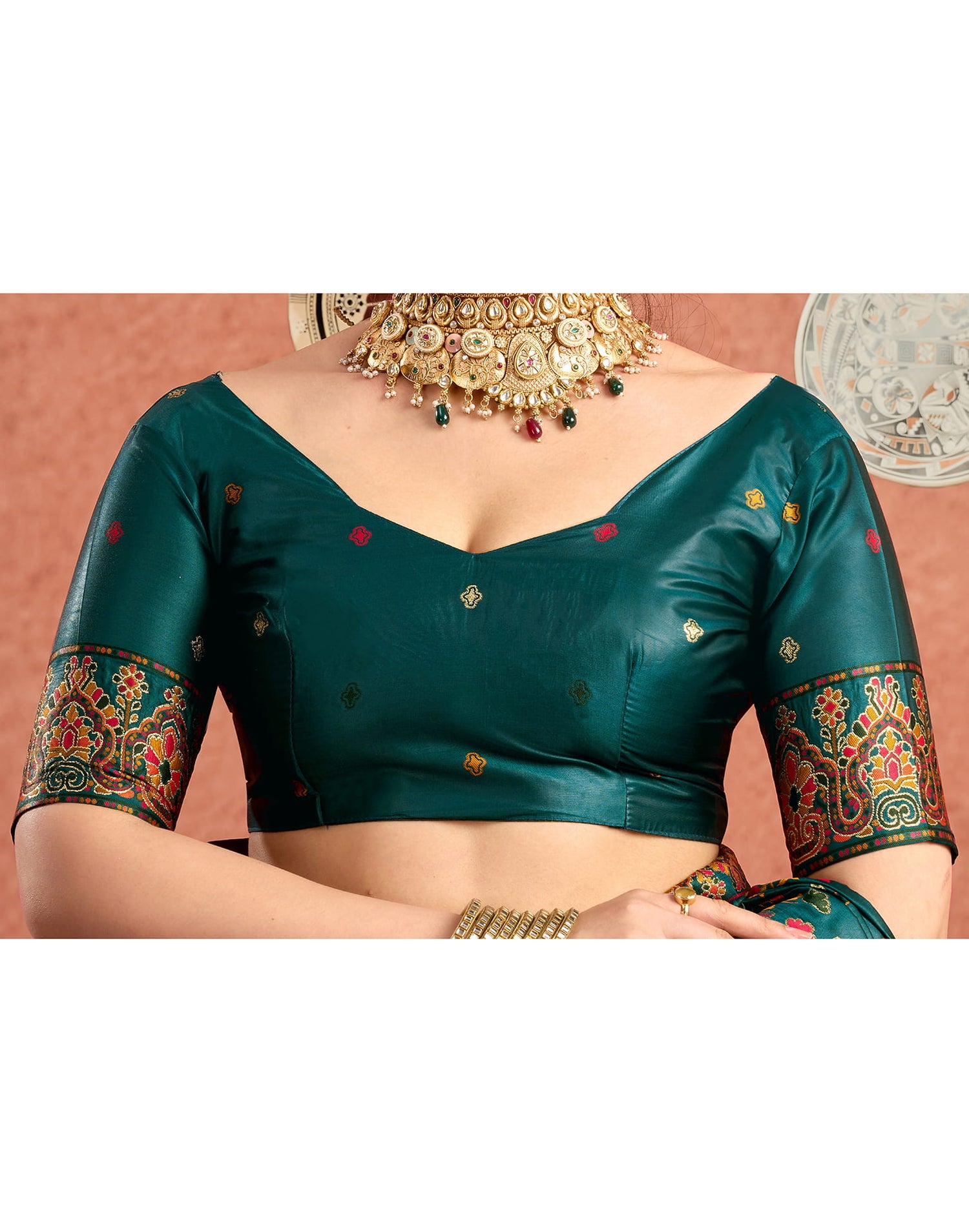 Rama Silk Minakari Banarasi Saree