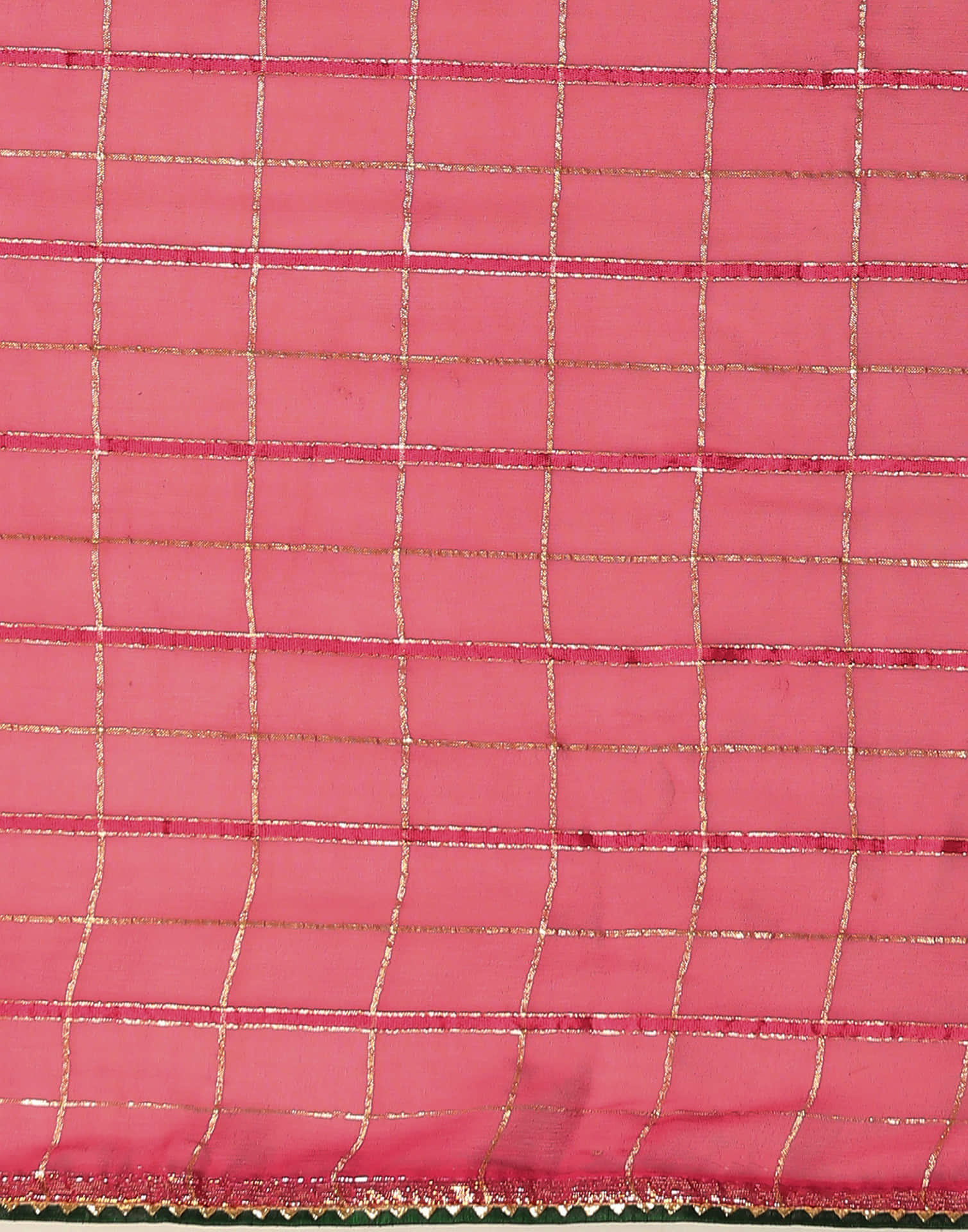 Dark Pink Georgette Zari Woven Saree