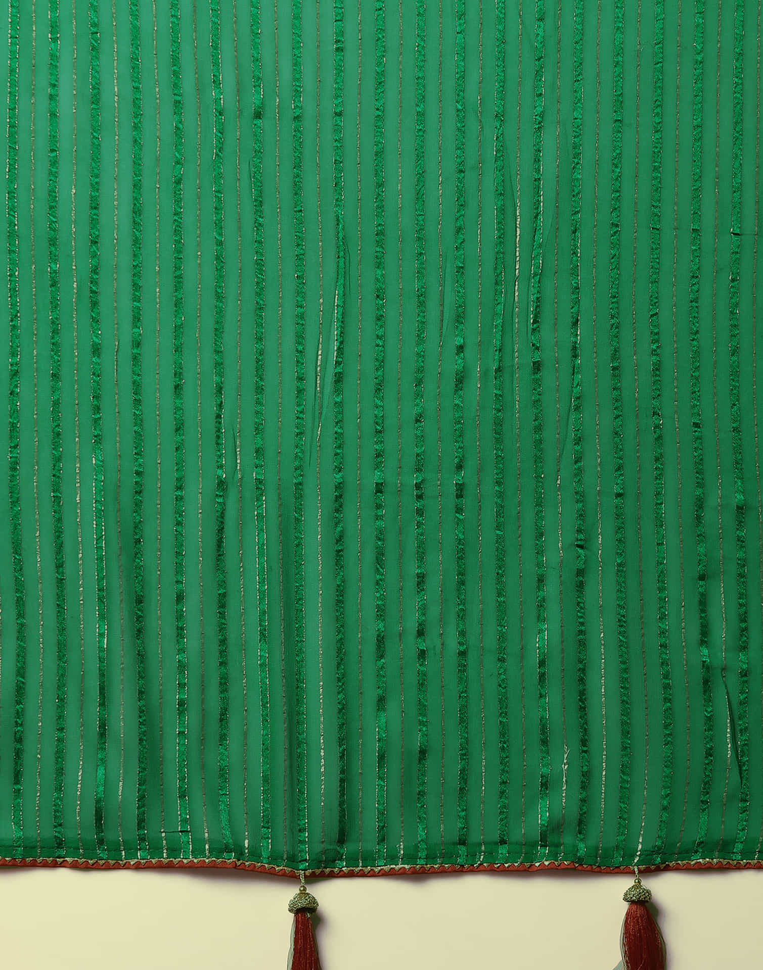 Green Georgette Zari Woven Saree