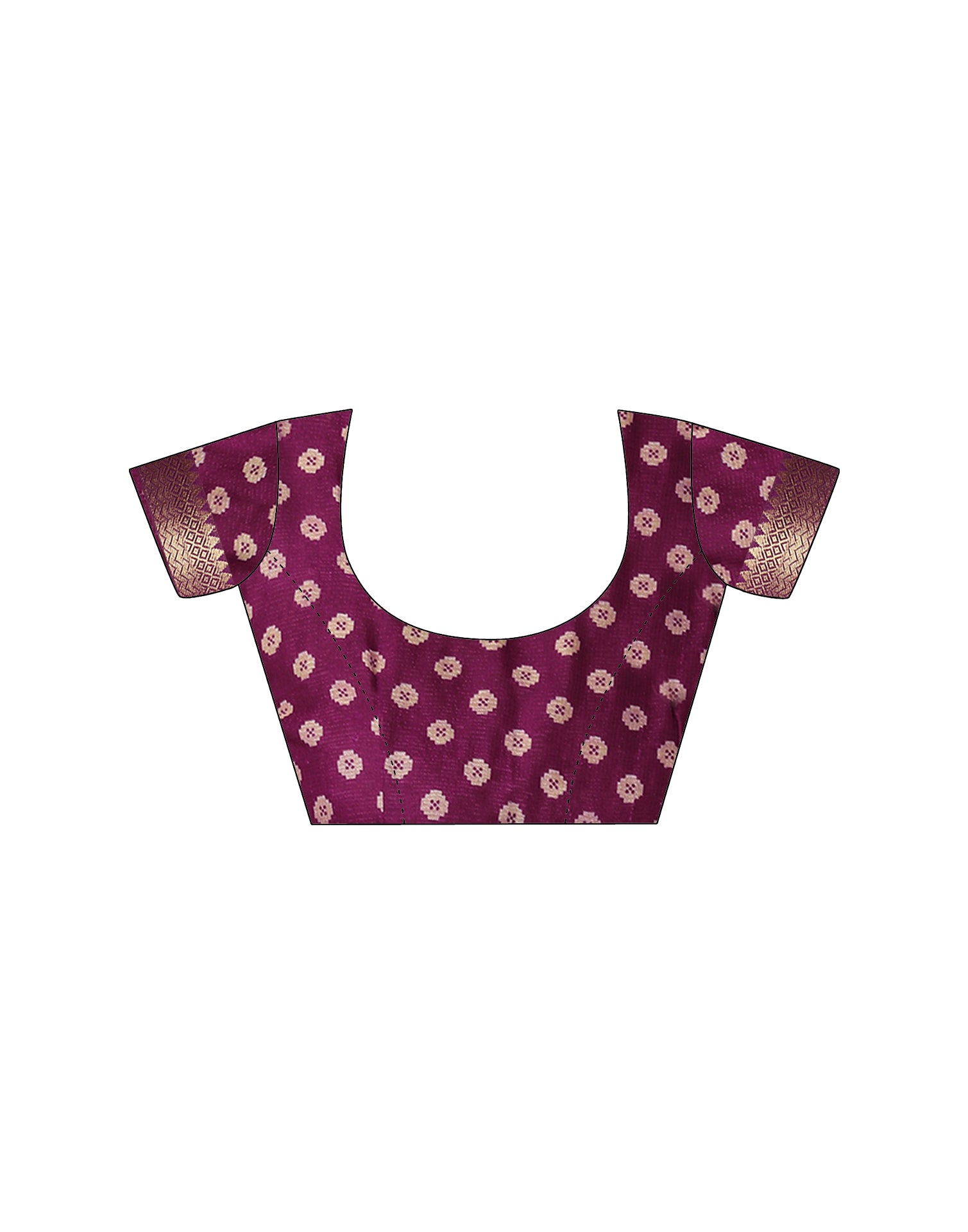 Wine Georgette Printed Patola Saree