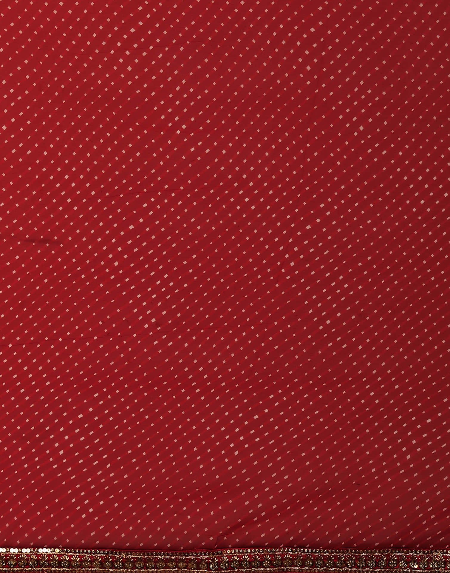 Red Georgette Printed Leheriya Saree