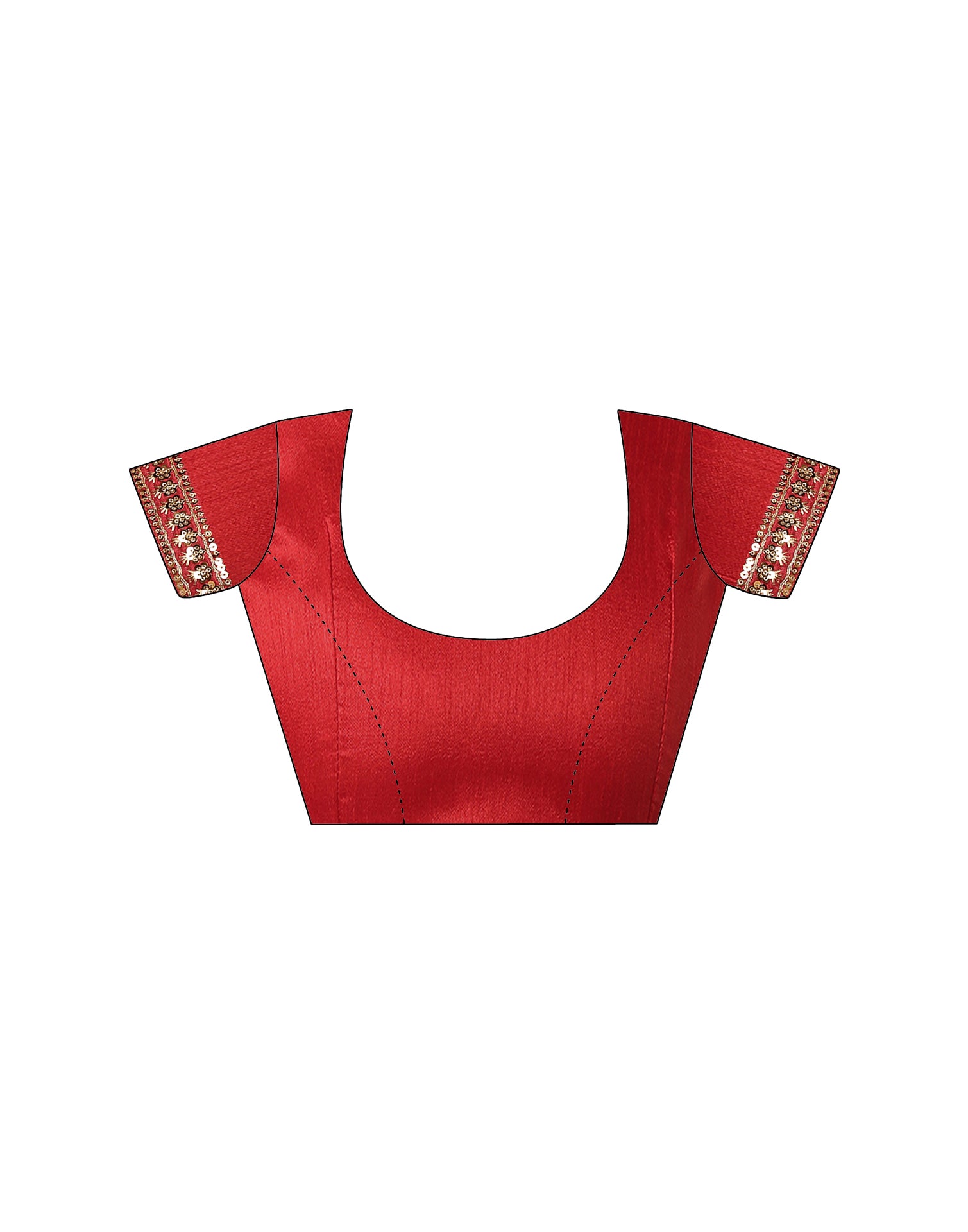 Red Georgette Printed Leheriya Saree