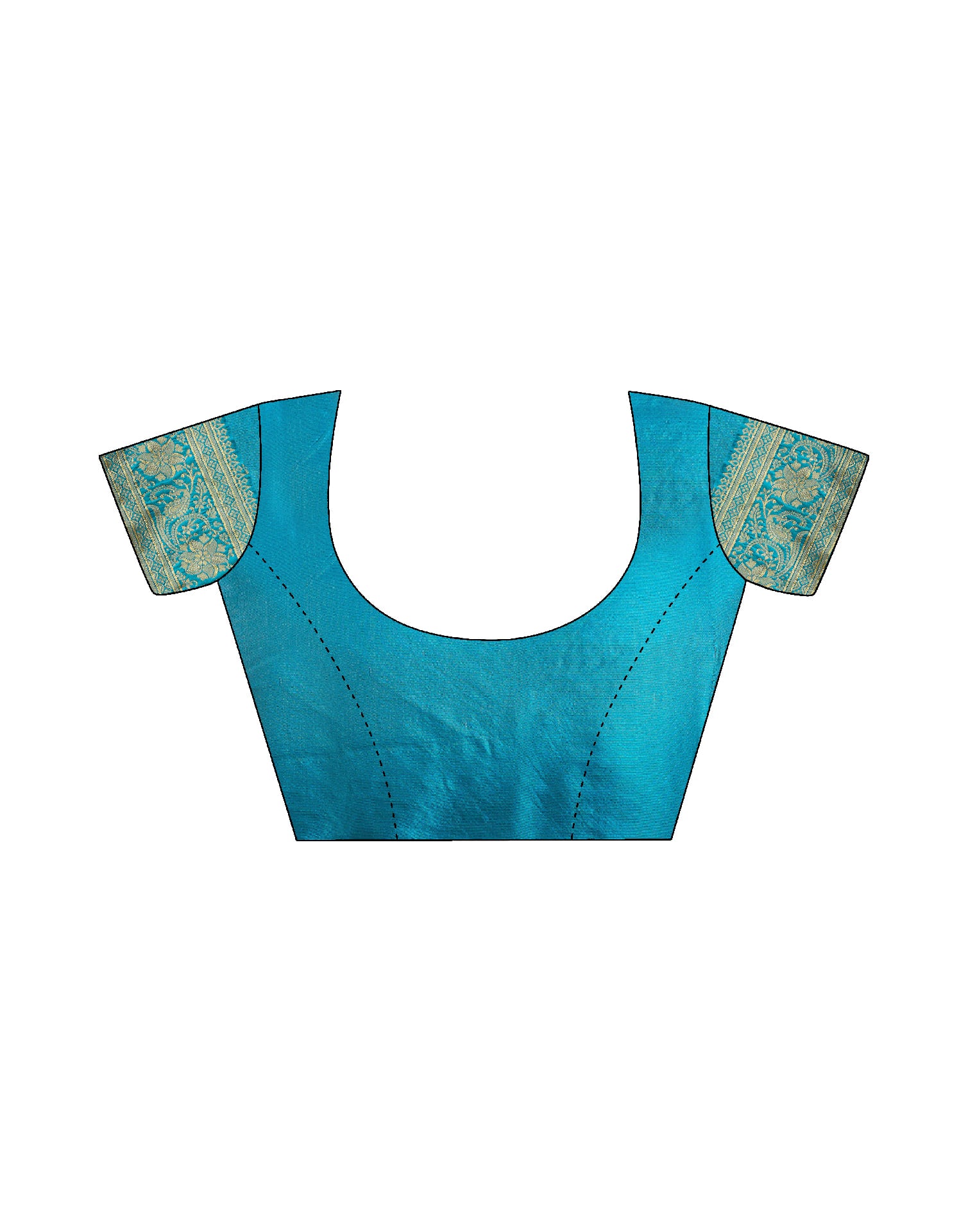 Blue Silk Woven Banarasi Saree