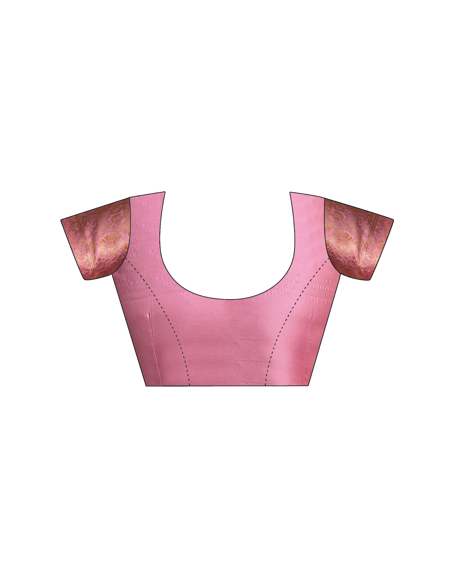 Light Pink Silk Woven Banarasi Saree