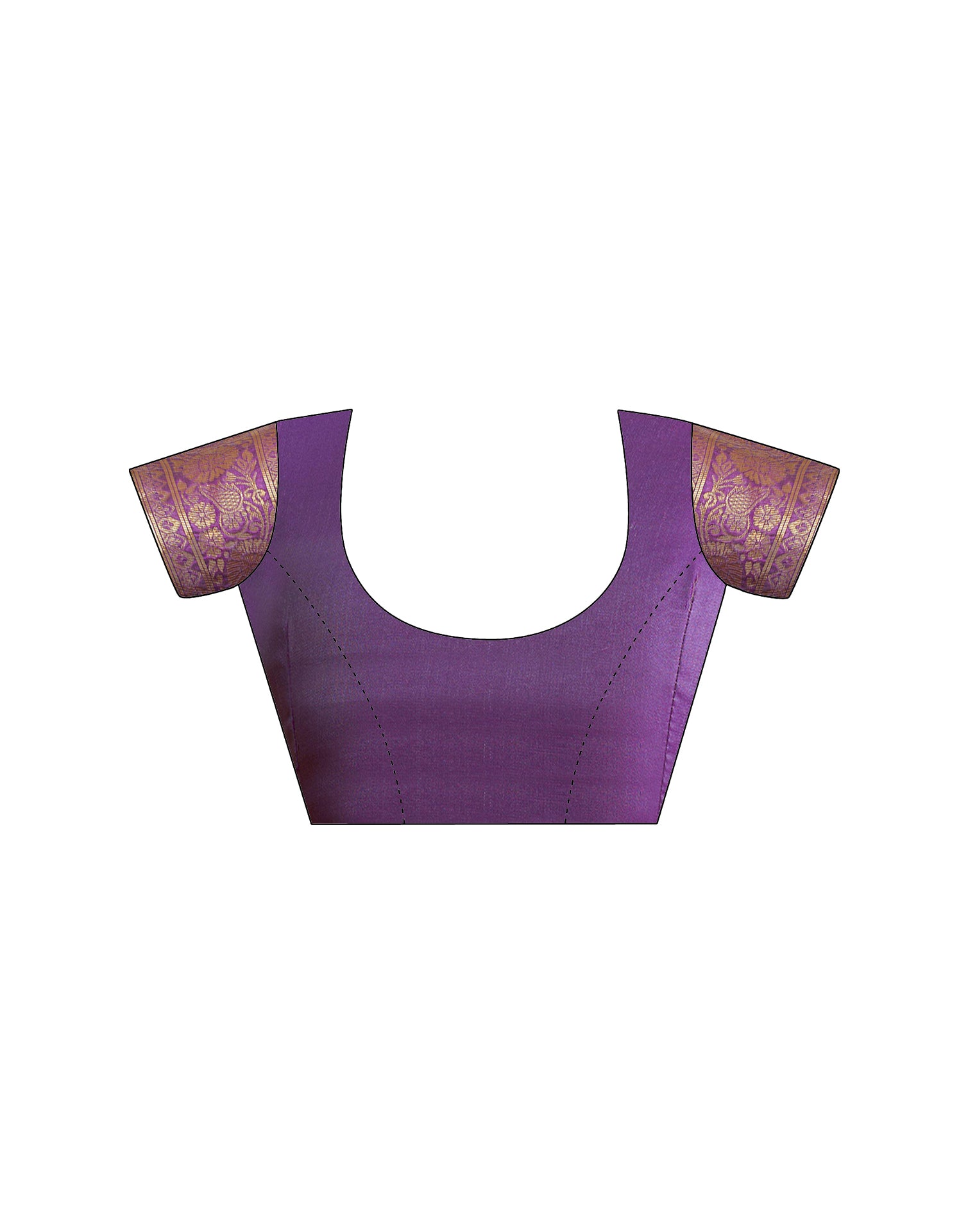 Purple Silk Woven Banarasi Saree