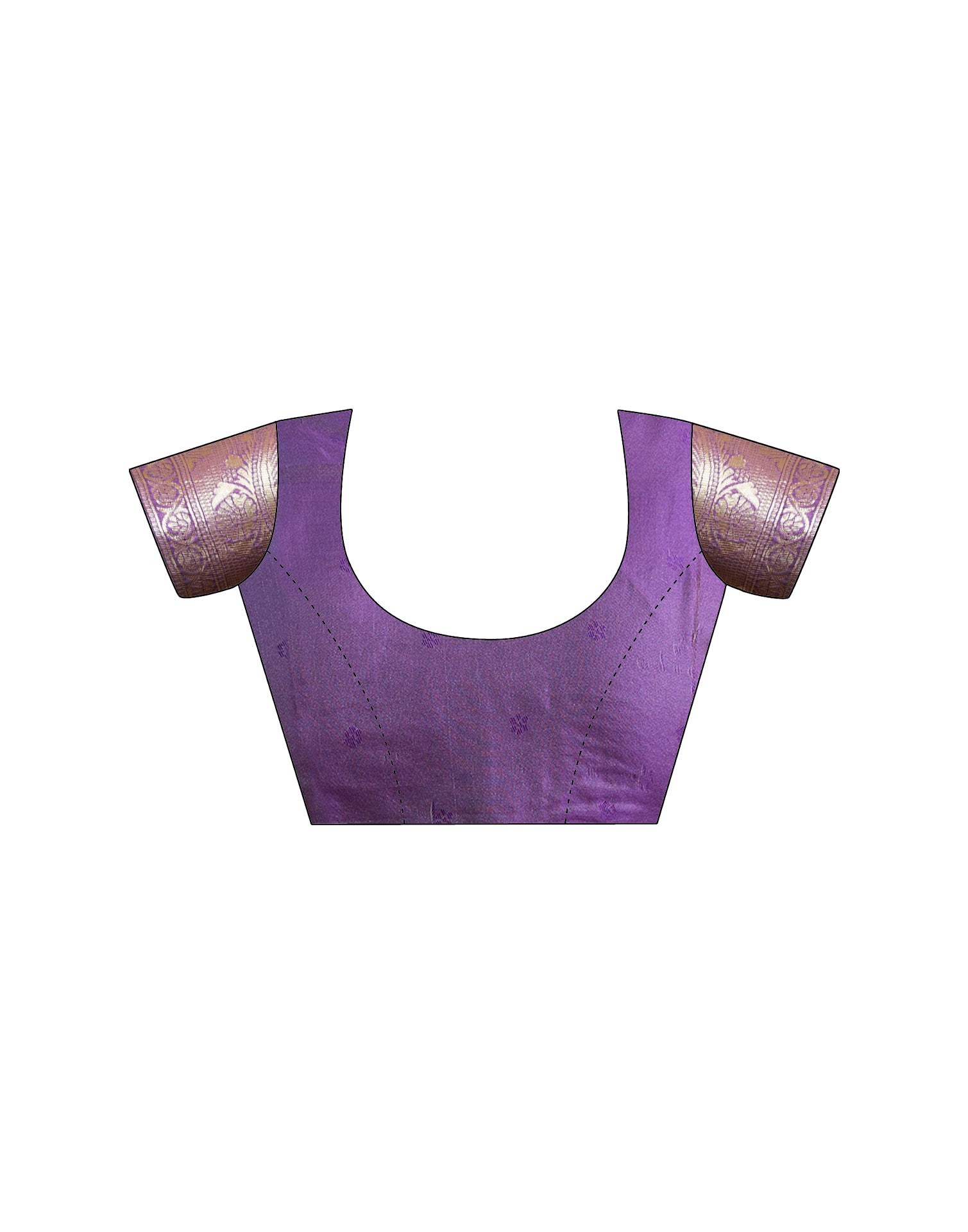 Purple Silk Woven Saree