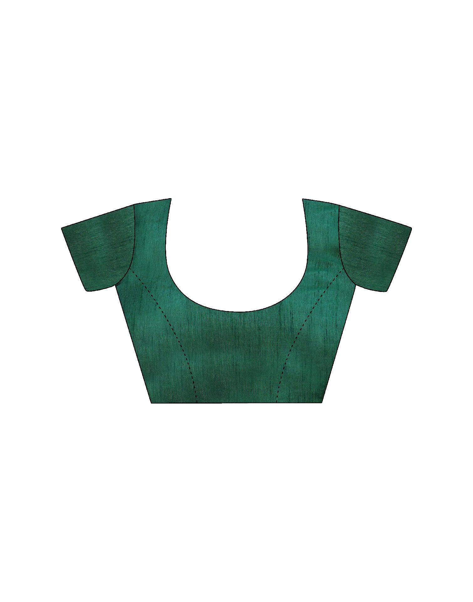 Dark Green Chiffon Printed Bandhani Saree