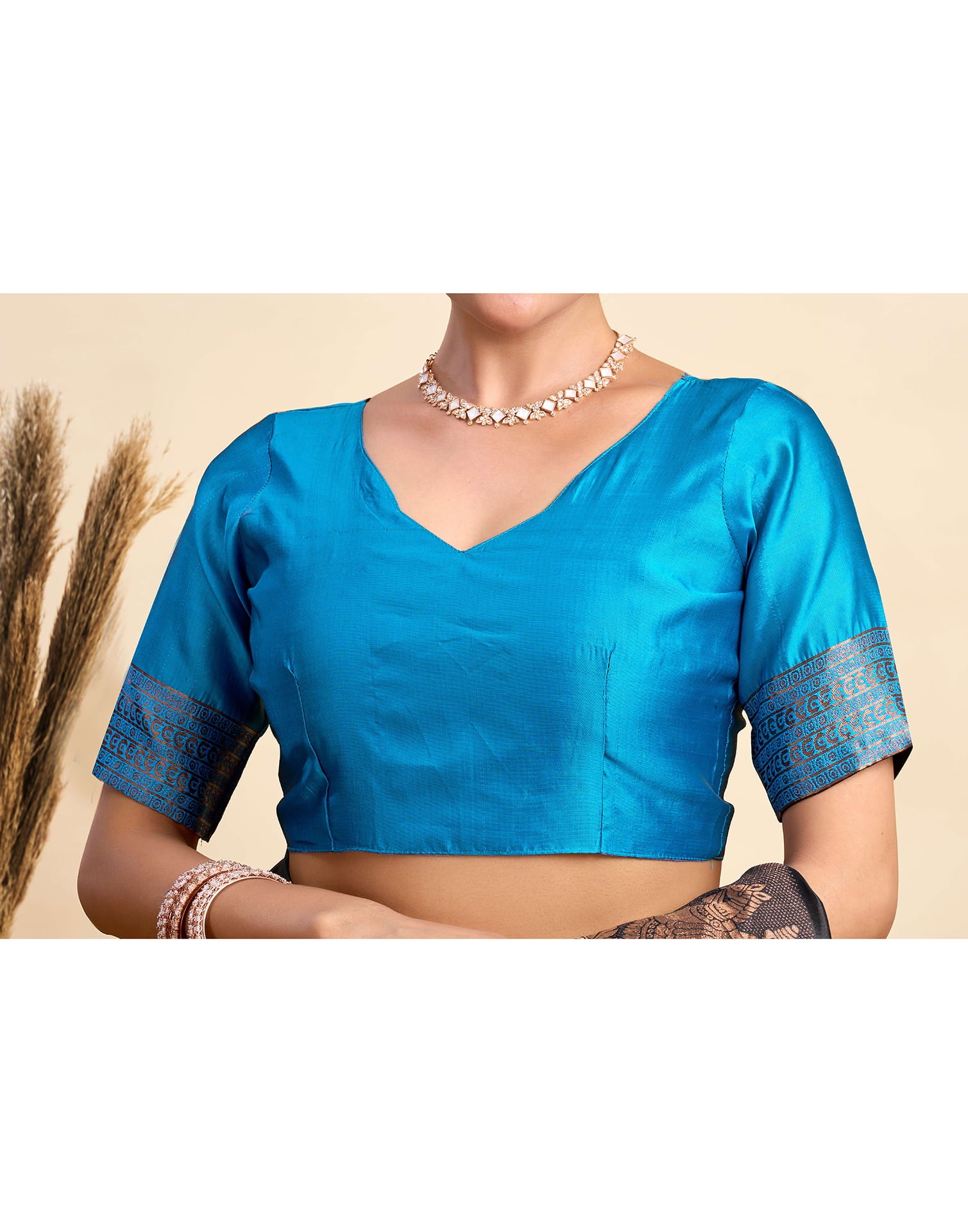 Black Silk Woven Saree