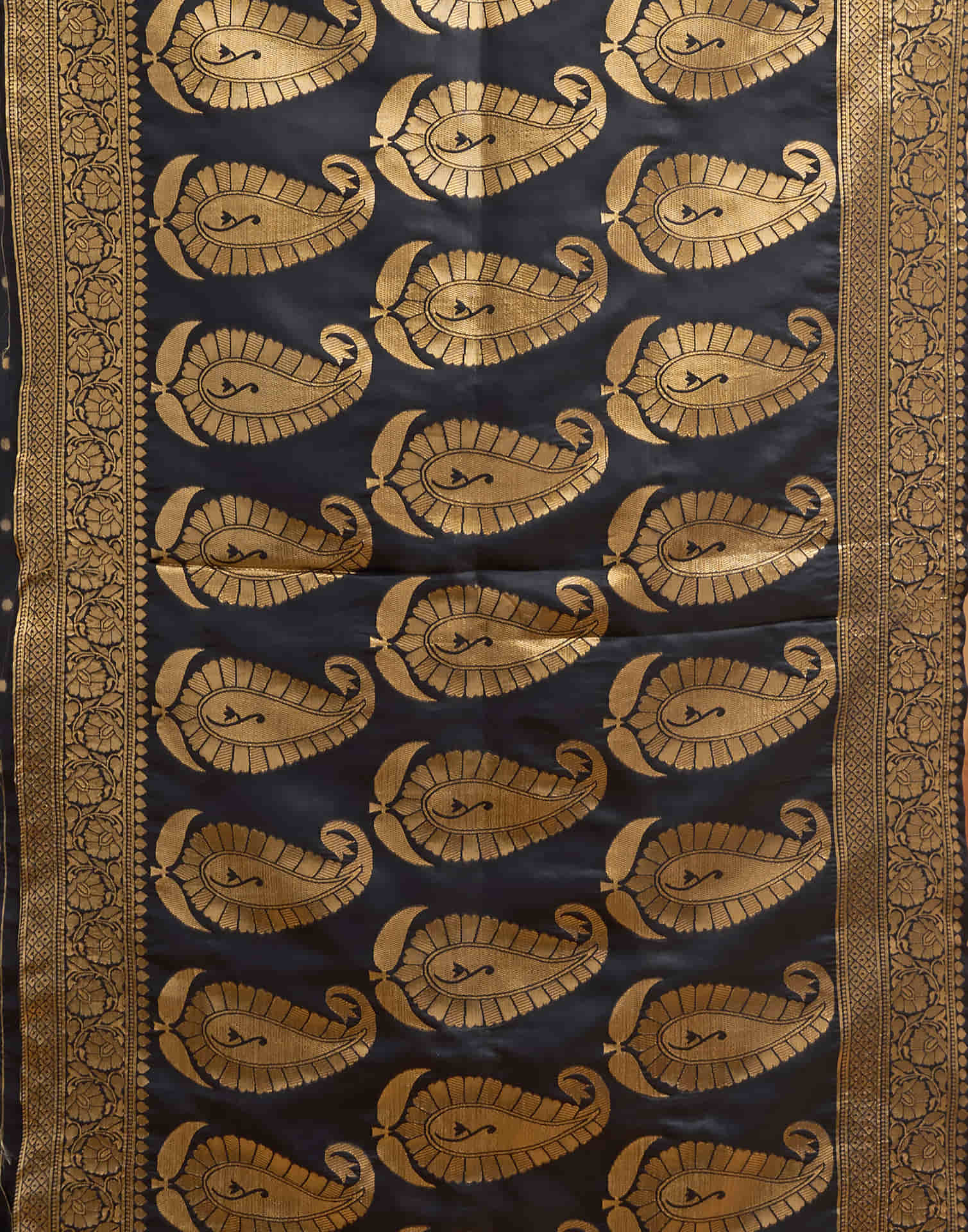 Black Silk Woven Banarasi Saree