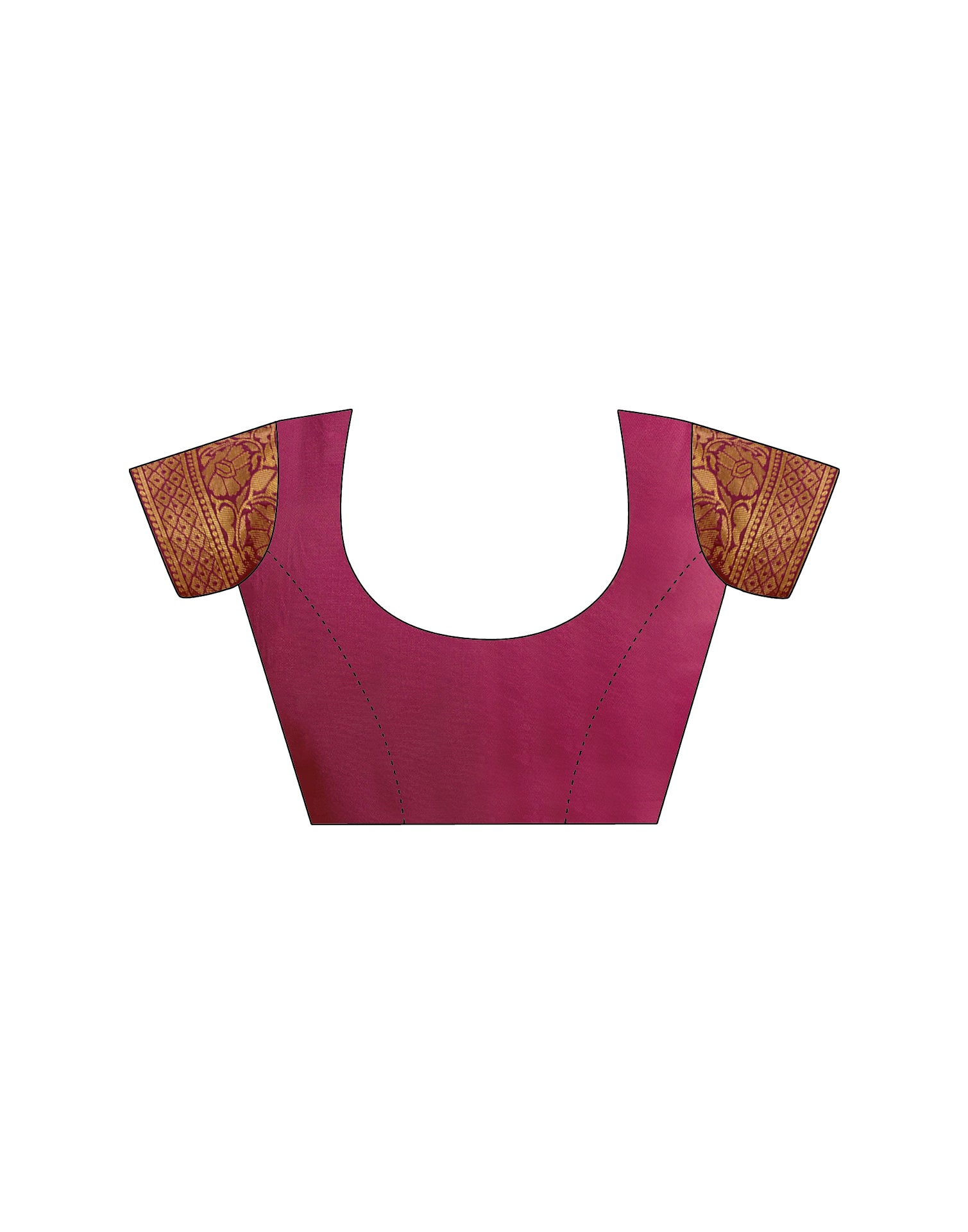 Rani Pink Silk Woven Banarasi Saree