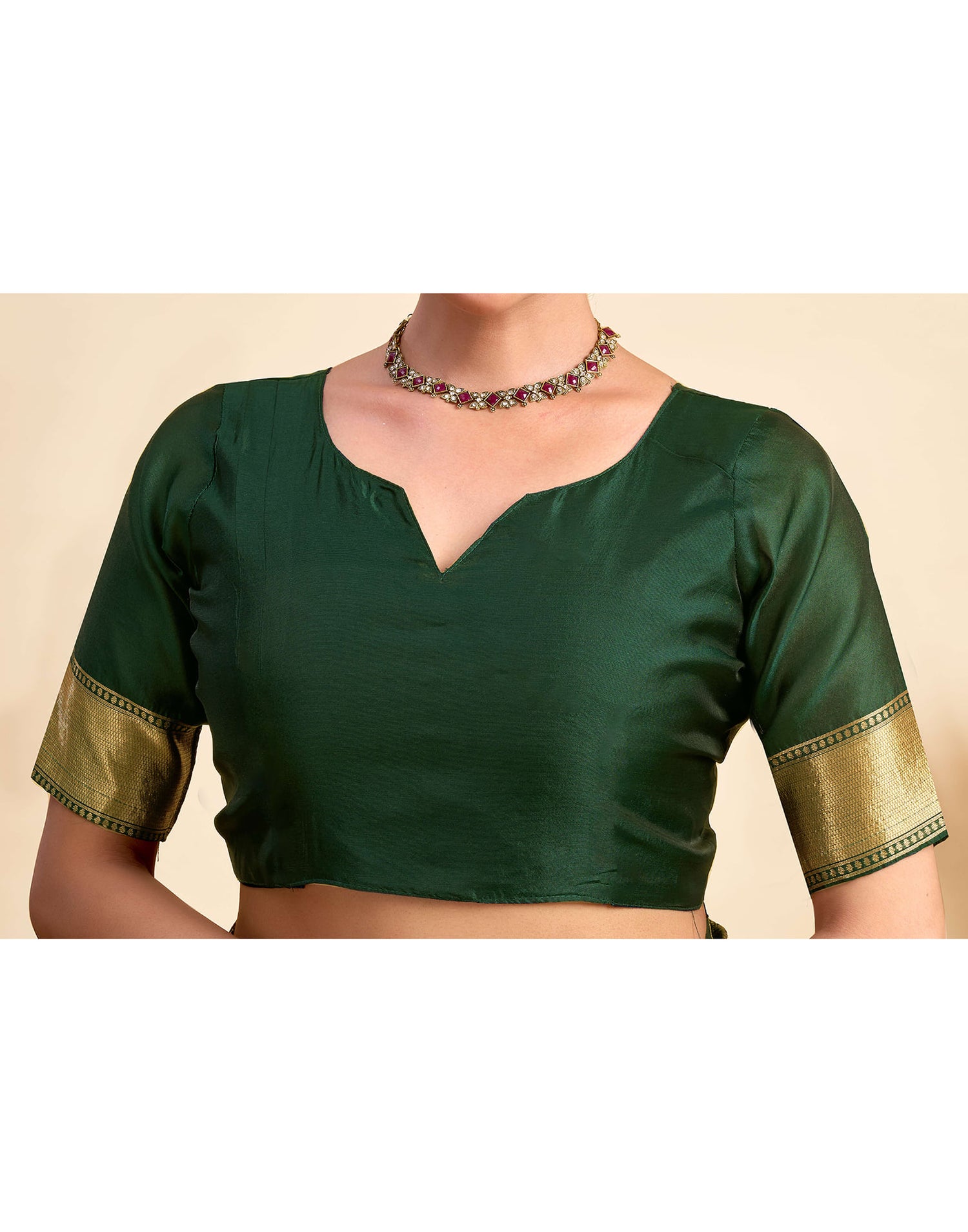 Green Silk Woven Kanjivaram Saree