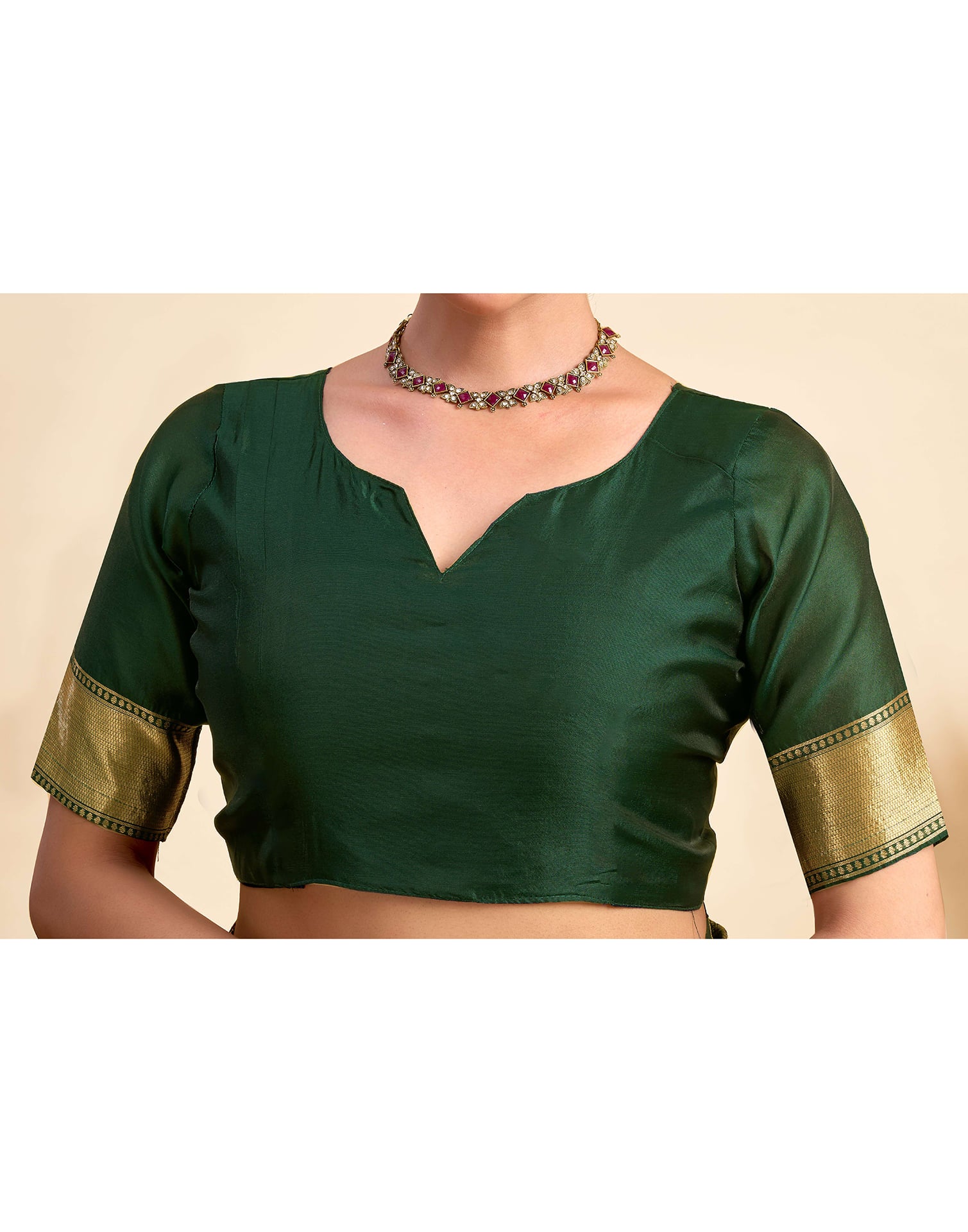Green Silk Woven Kanjivaram Saree